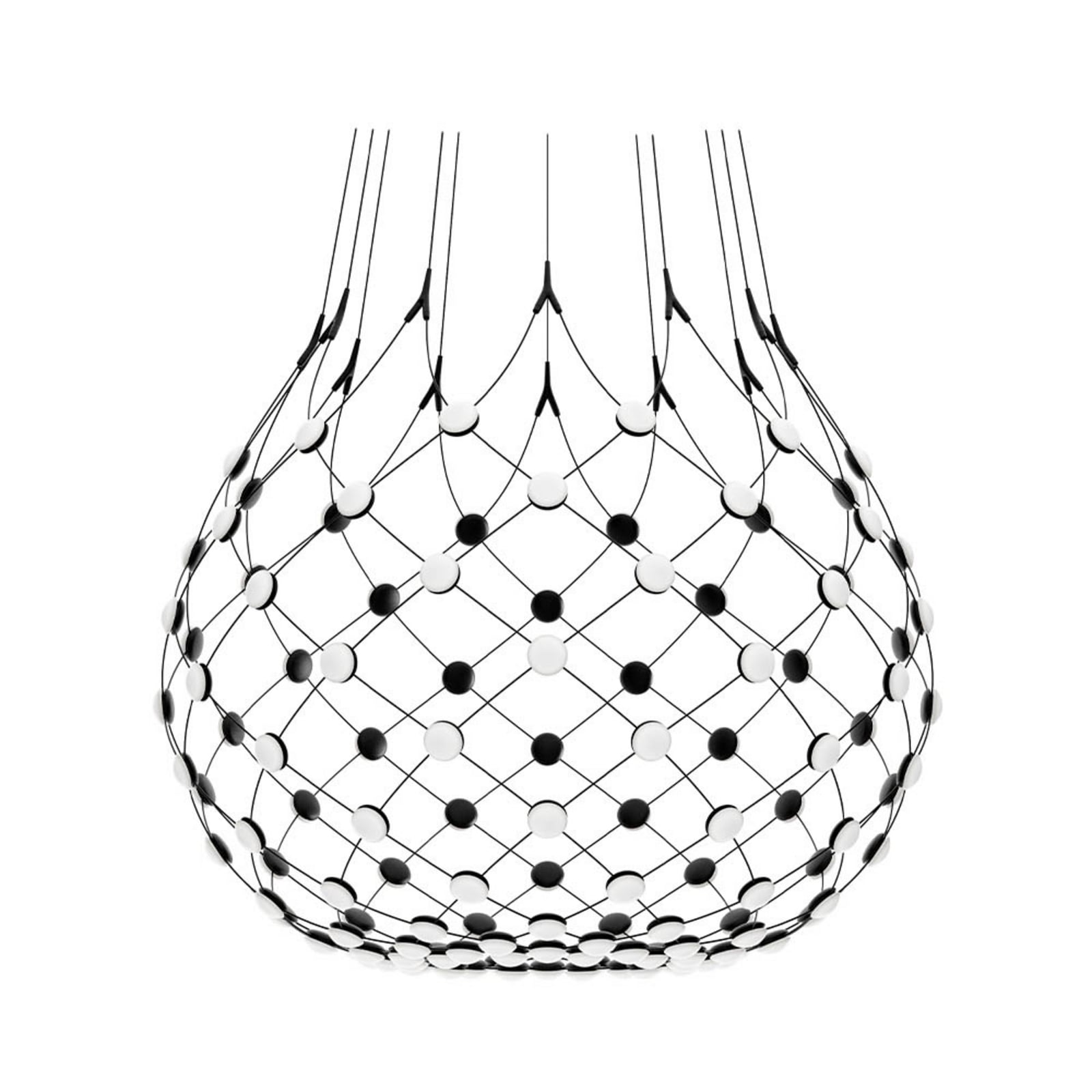 Luceplan lustră Mesh | Phase 5m negru | Ø 100 cm