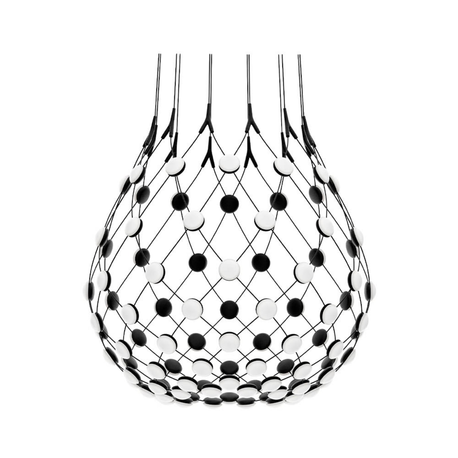 Luceplan lustră Mesh | Kit fără fir negru | Ø 80 cm | cod 70037943