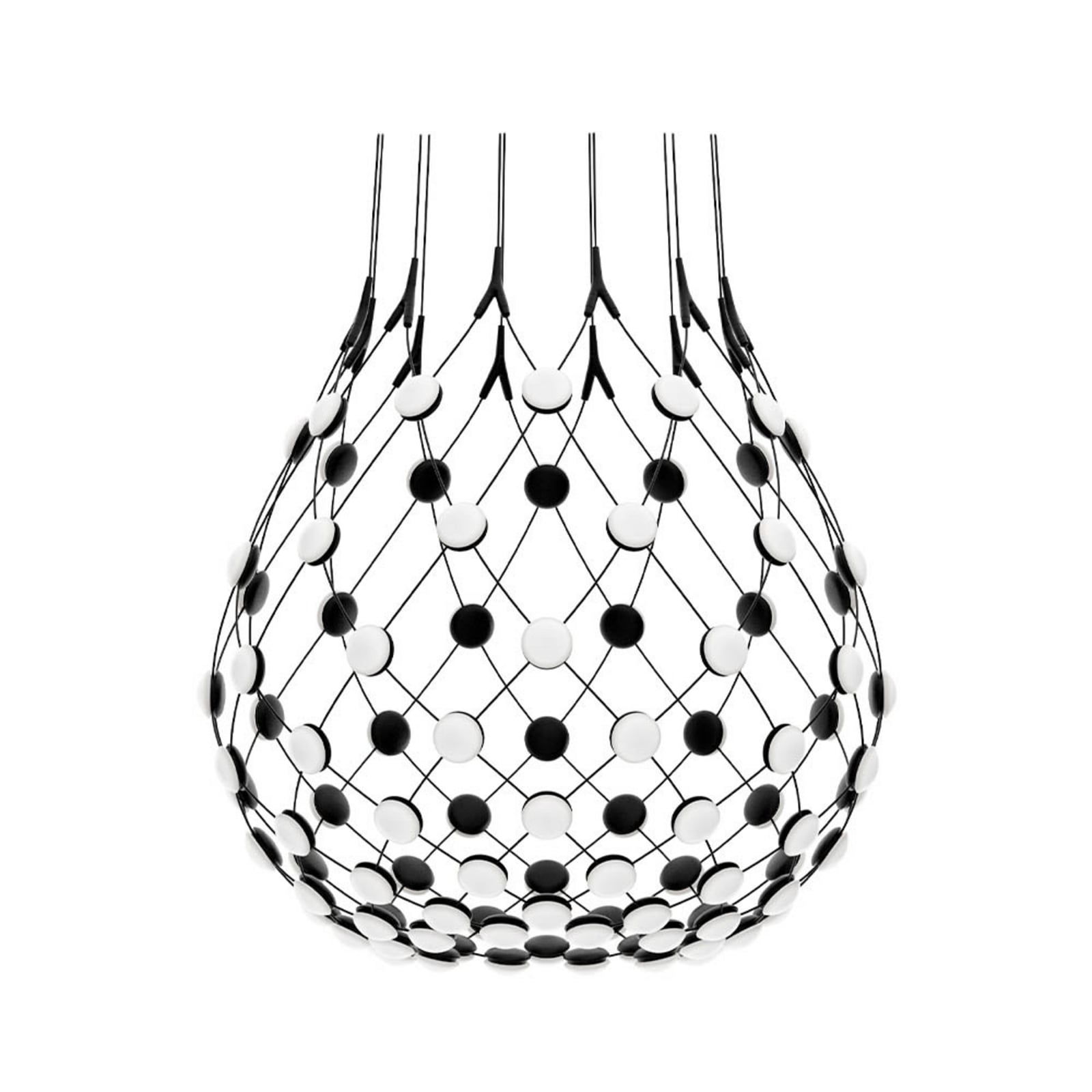 Luceplan lustră Mesh | Kit fără fir negru | Ø 80 cm | cod 70037944