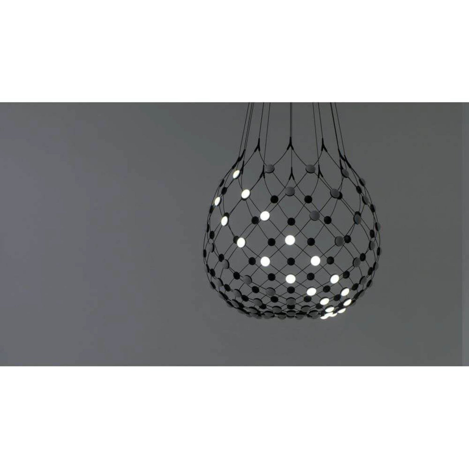 Luceplan lustră Mesh | Kit fără fir negru | Ø 80 cm | cod 70037944