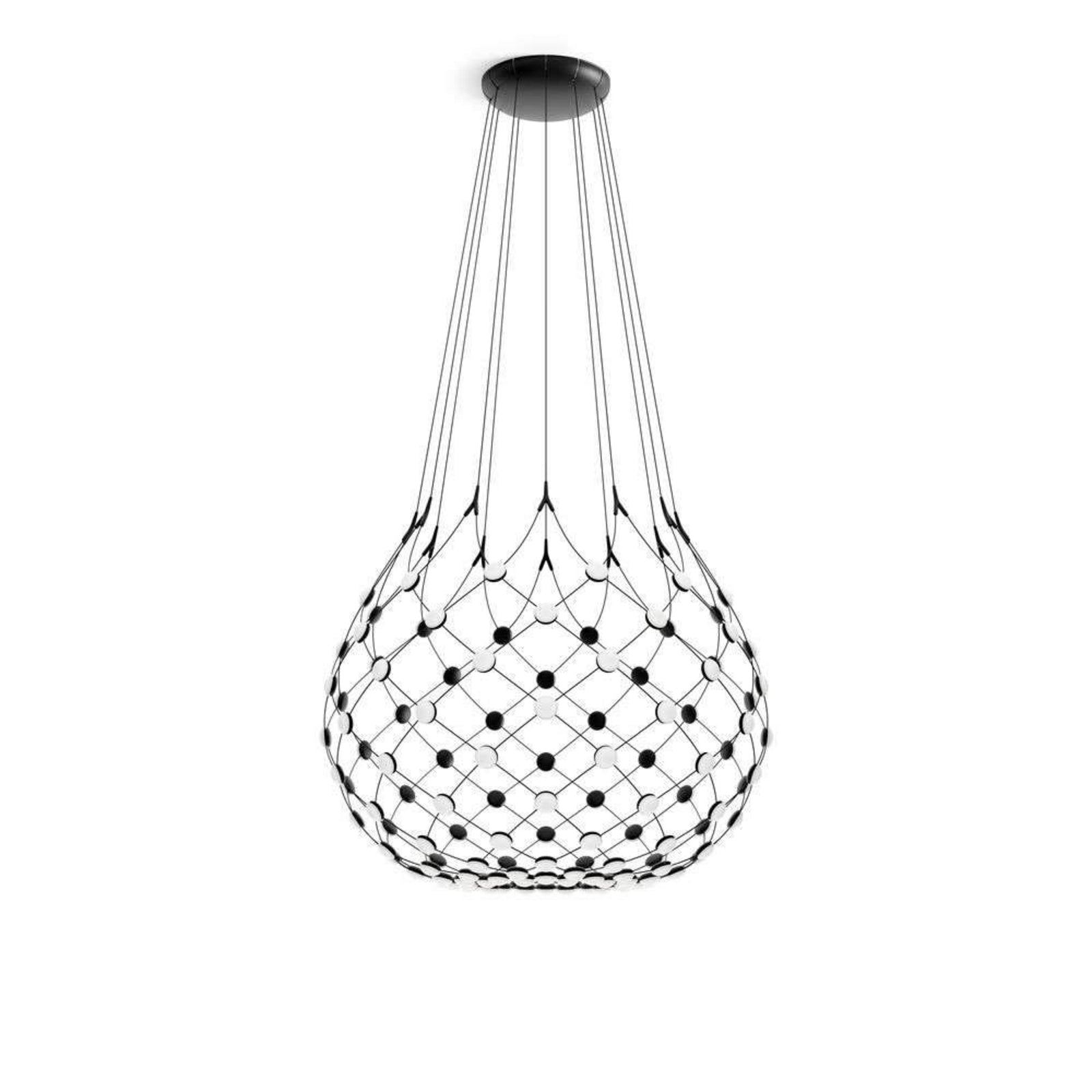 Luceplan lustră Mesh | Kit fără fir negru | Ø 100 cm