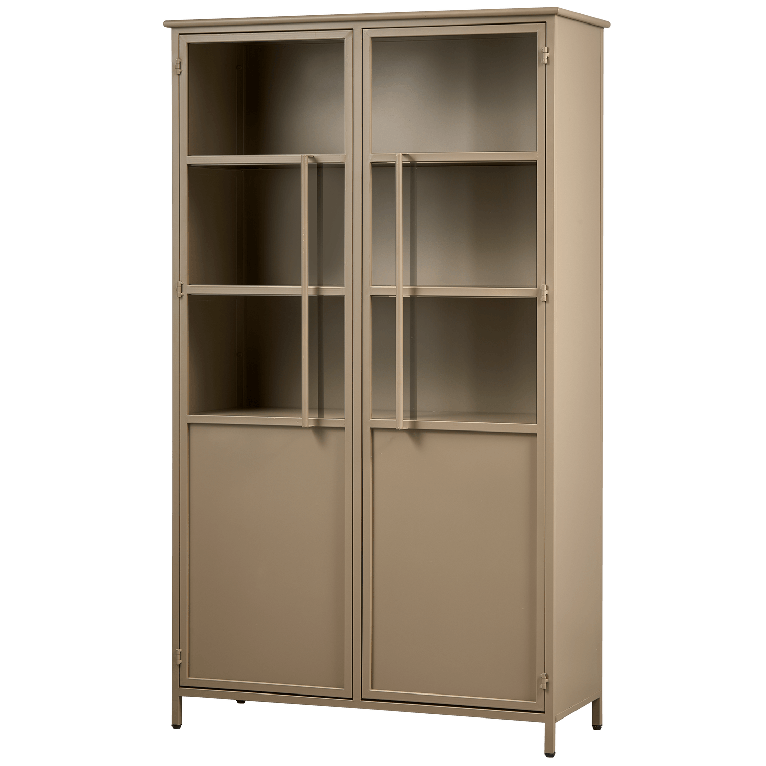 EXHIBIT CABINET METAL KHAKI