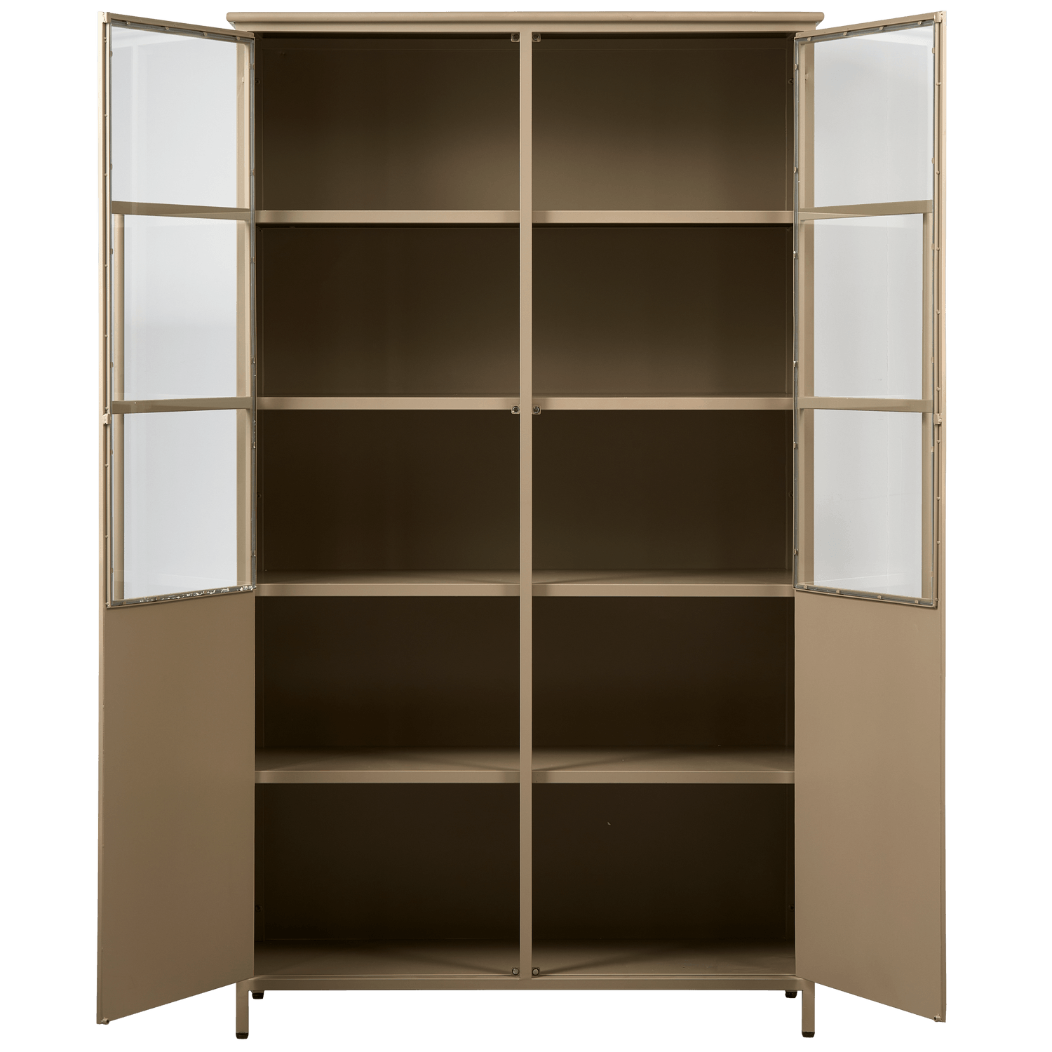 EXHIBIT CABINET METAL KHAKI