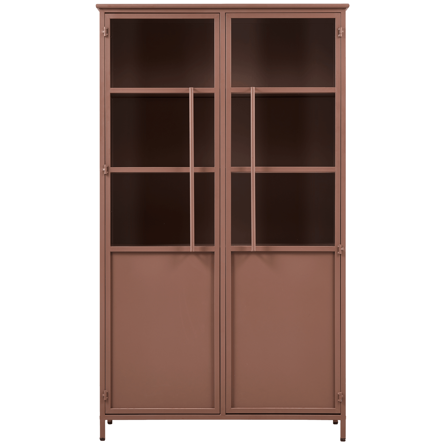 EXHIBIT CABINET METAL TAN