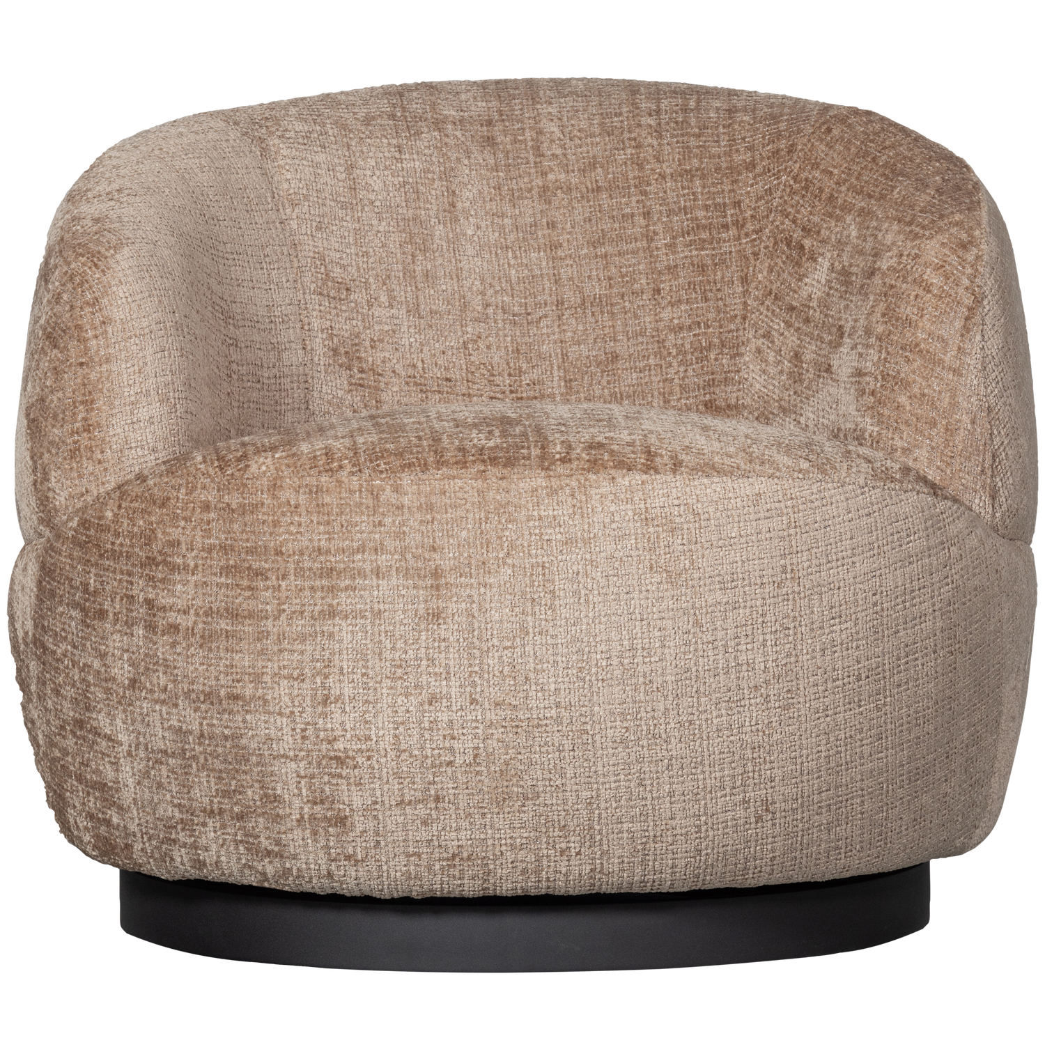 WOOOD fotoliu WOOLLY SWIVEL ARMCHAIR CHENILLE | 100% Pes | Nisipiu | 71x84x88 cm