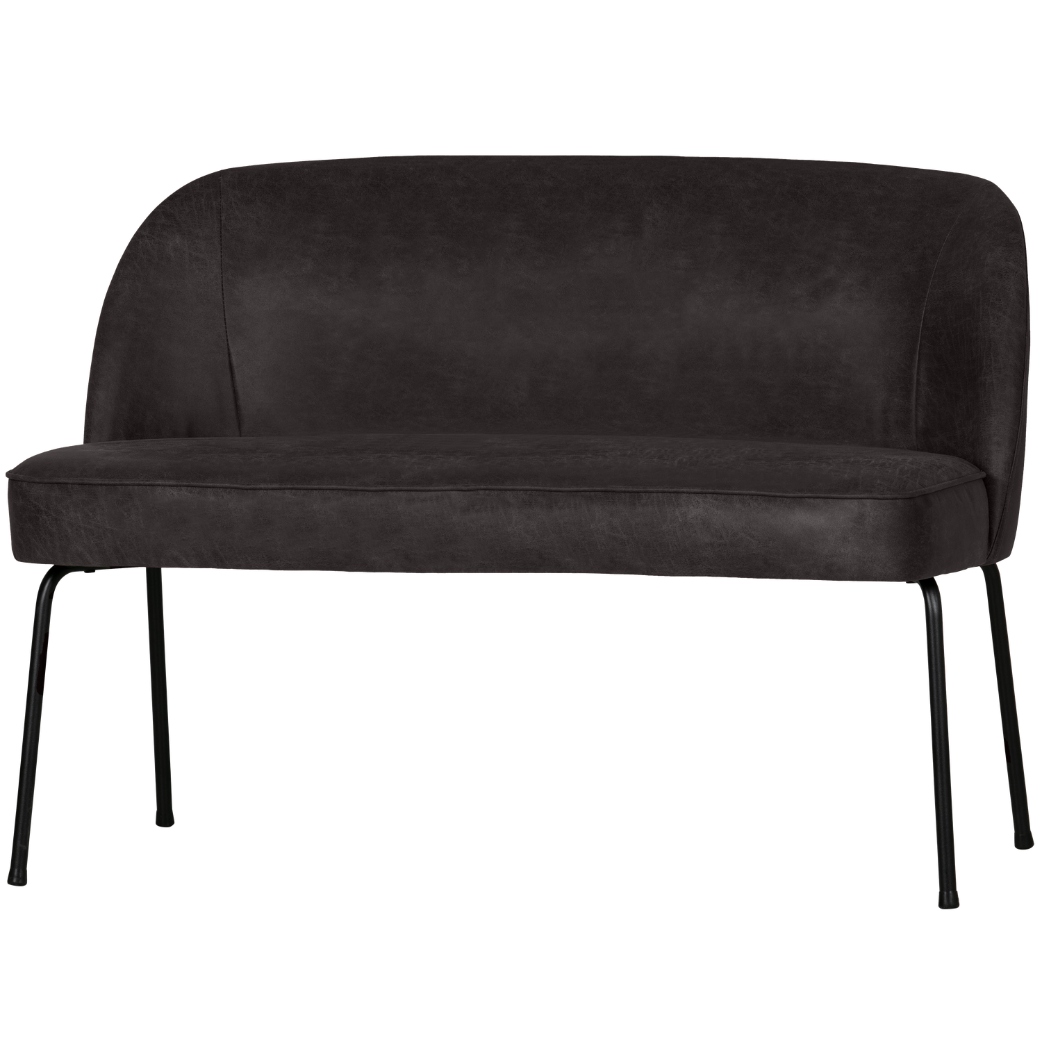 WOOOD banca dining VOGUE | Piele | Negru | 83x120x59 cm