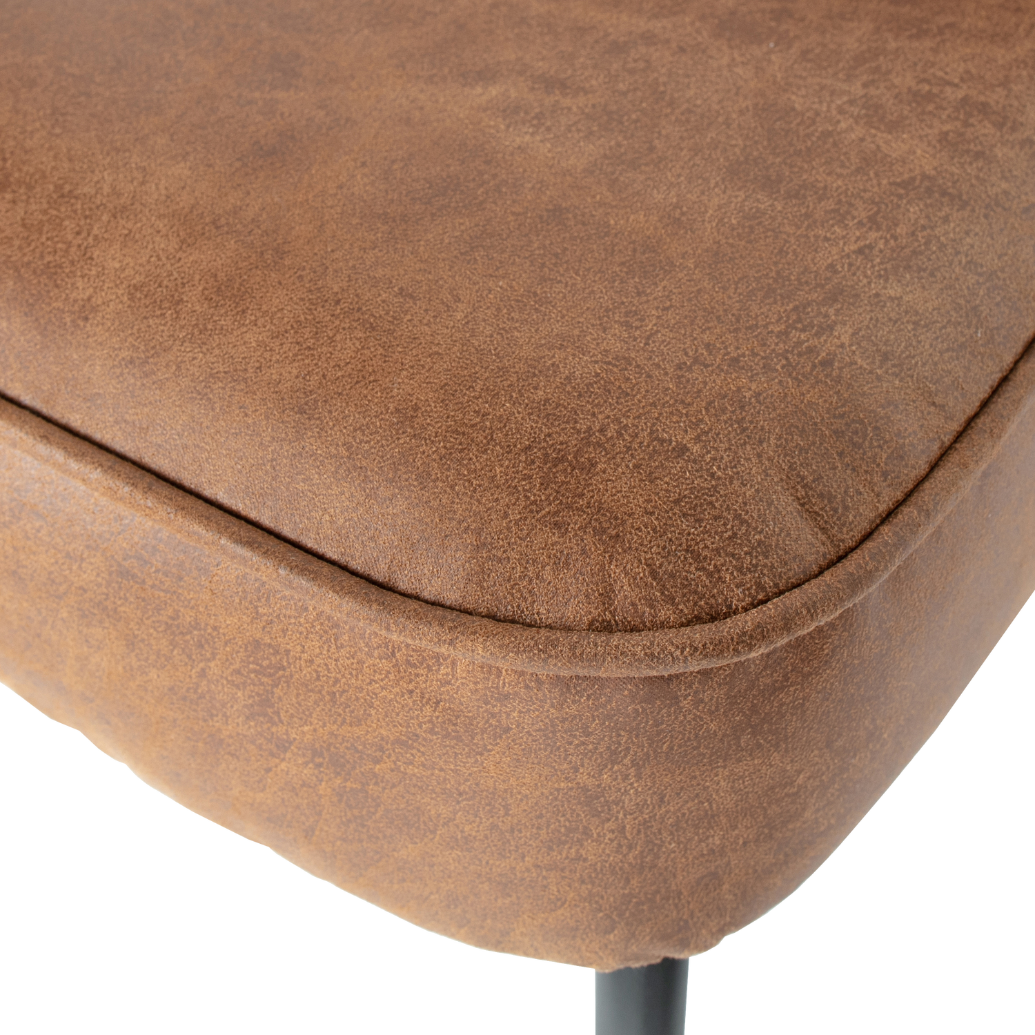 WOOOD banca dining VOGUE | Piele | Coniac | 83x120x59 cm