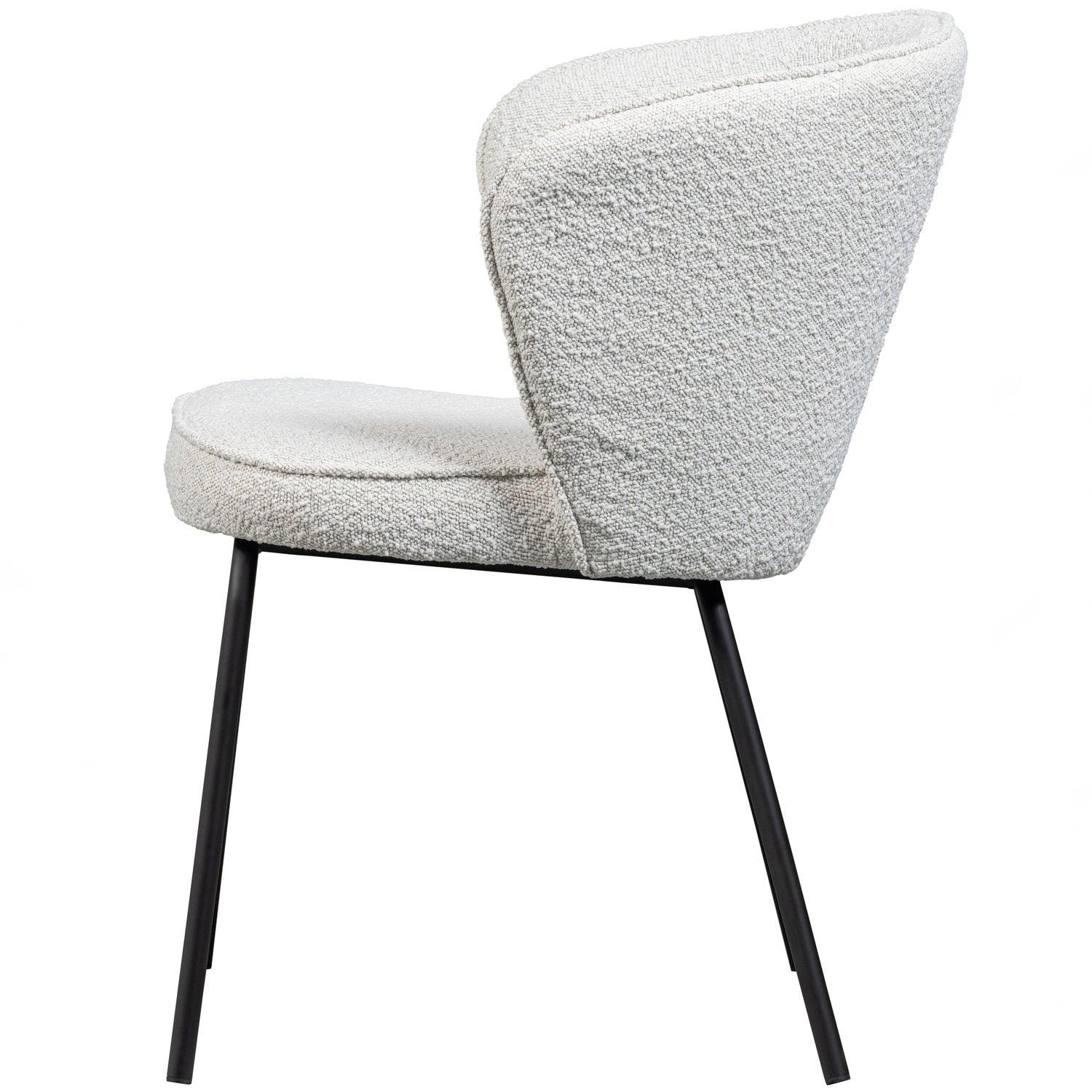 ADMIT DINING CHAIR BOUCLÉ NATURAL