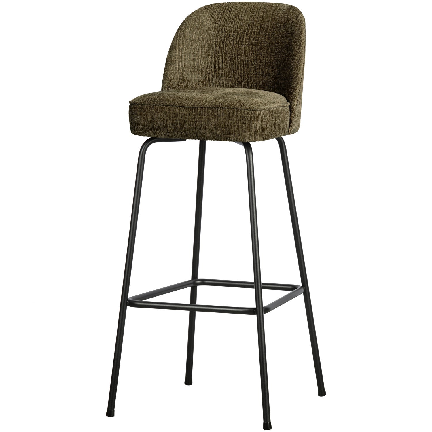 WOOOD scaun bar VOGUE BARSTOOL 80CM STRUCTURE VELVET BONSAI | 100% Pes | Bonsai | 103x50x55 cm