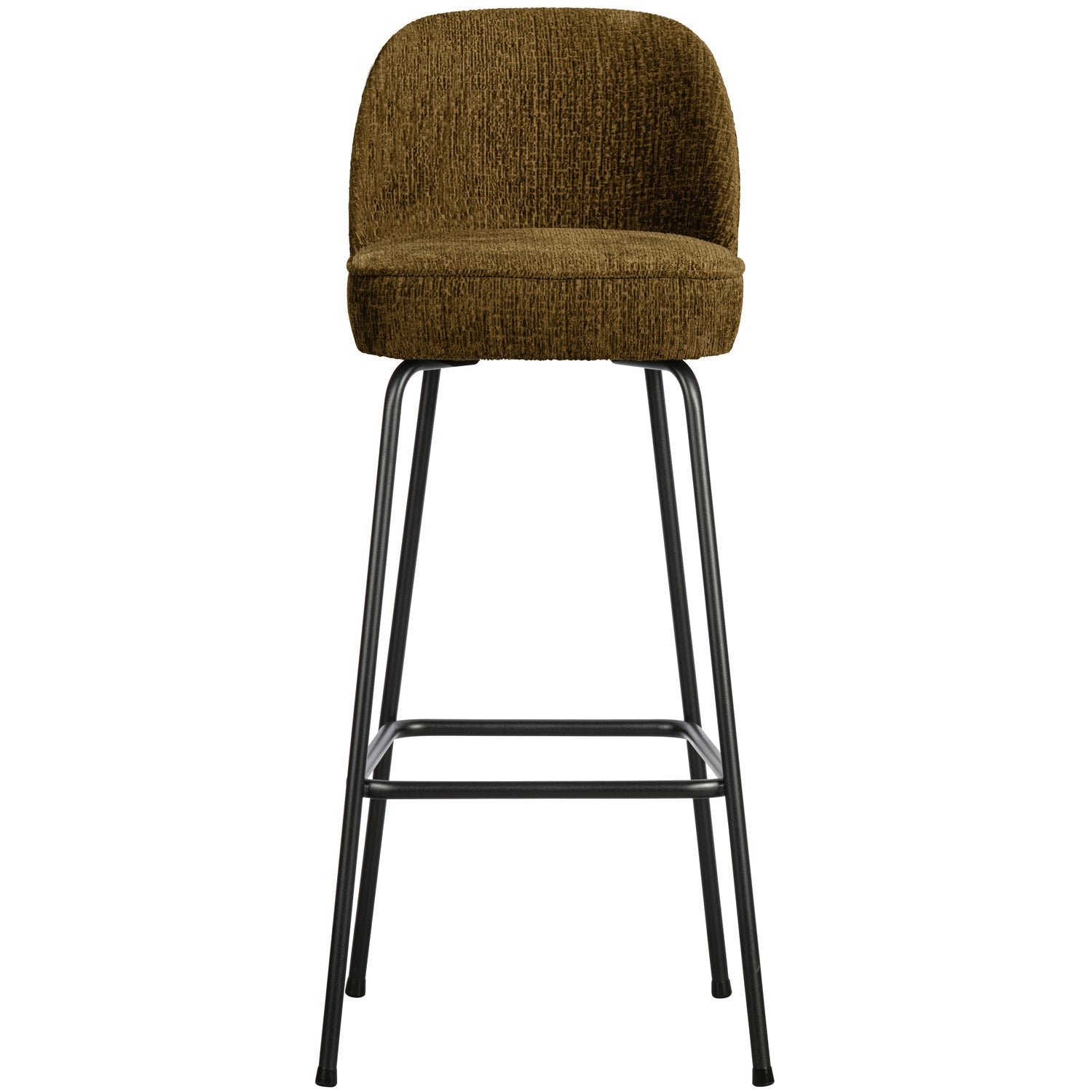 WOOOD scaun bar VOGUE BARSTOOL 80CM STRUCTURE VELVET BRASS | 100% Pes | Brass | 103x50x55 cm