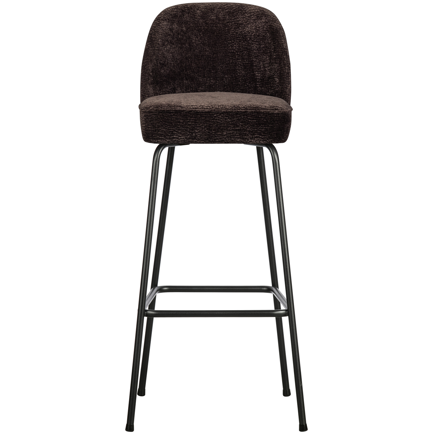 WOOOD scaun bar VOGUE BARSTOOL 80CM 3D CHENILLE DARK | 100% Pes | Maro inchis | 103x50x55 cm