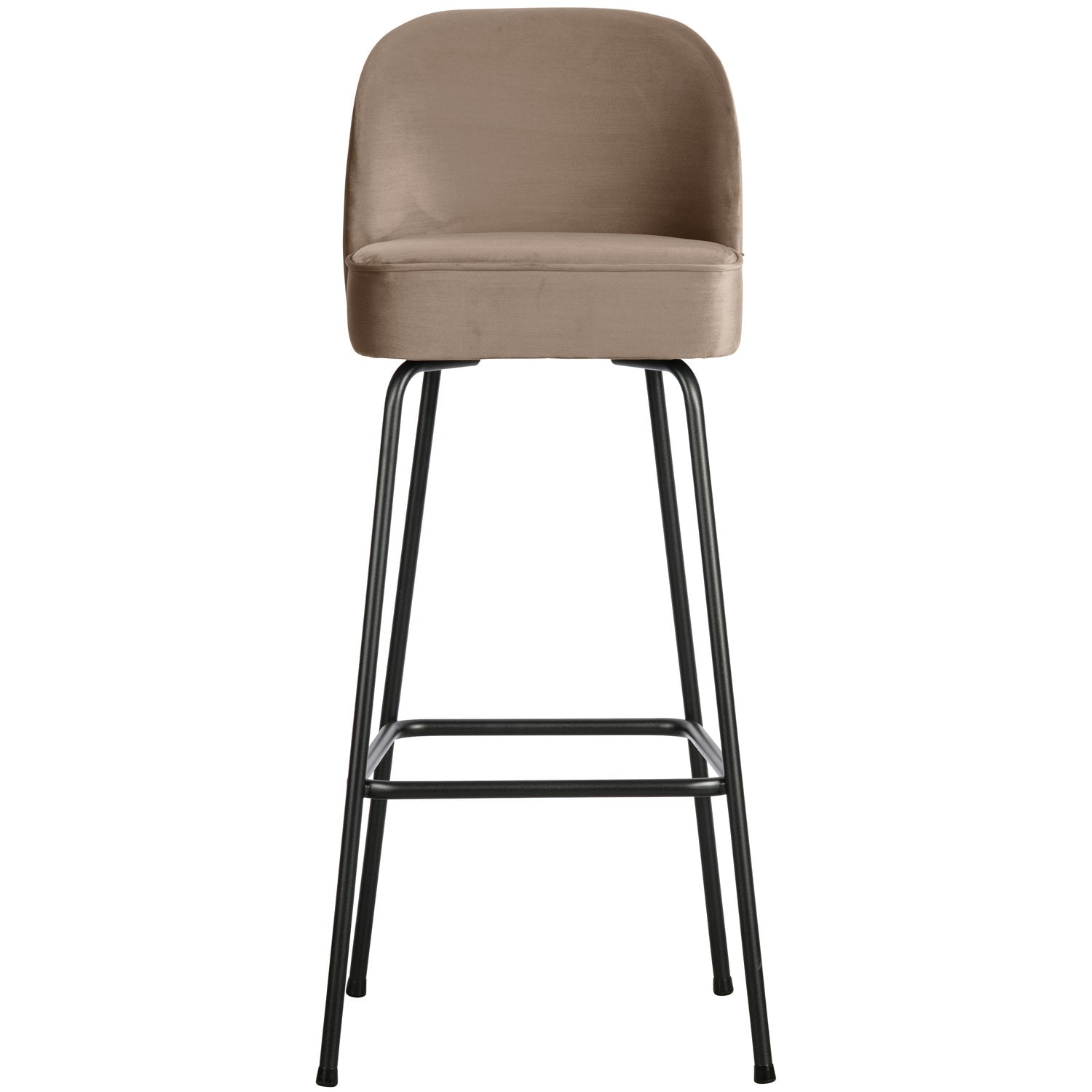 WOOOD scaun bar VOGUE BARSTOOL 80CM VELVET | 100% Pes | Kaki | 103x50x55 cm