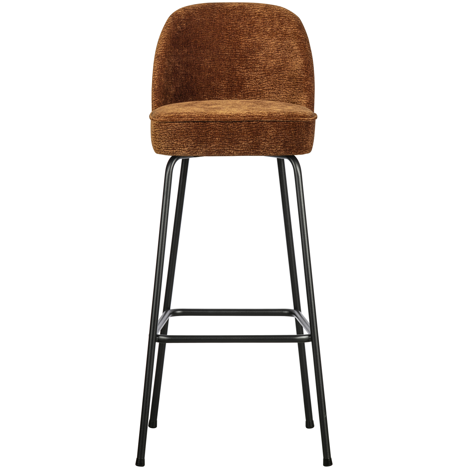 WOOOD scaun bar VOGUE BARSTOOL 80CM 3D CHENILLE MID | 100% Pes | Maro | 103x50x55 cm