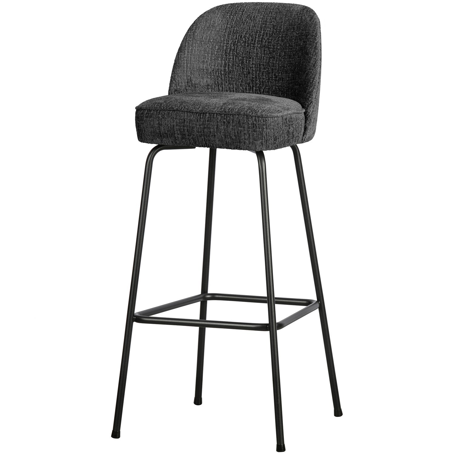 WOOOD scaun bar VOGUE BARSTOOL 80CM STRUCTURE VELVET MOUNTAIN | 100% Pes | Mountain | 103x50x55 cm