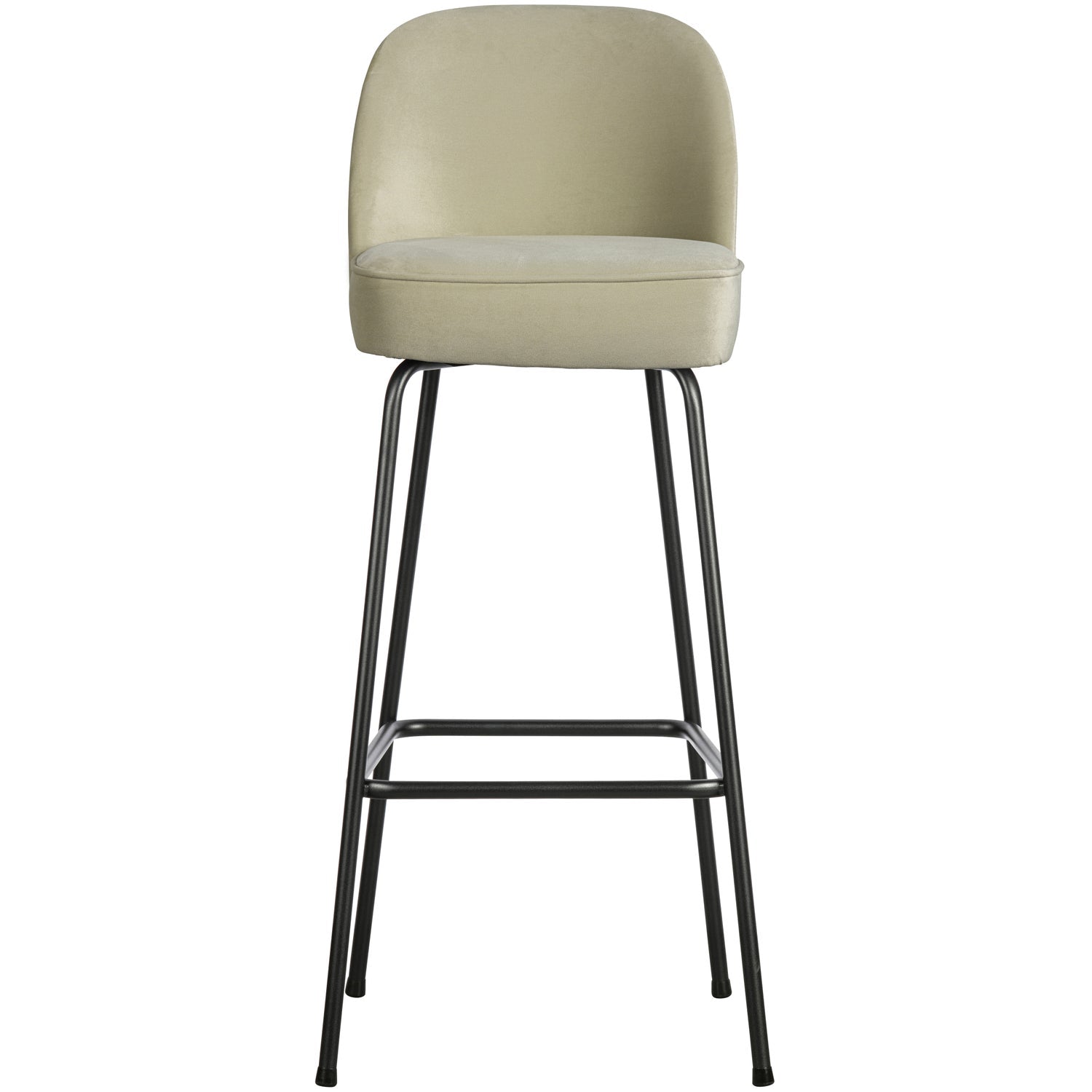 WOOOD scaun bar VOGUE BARSTOOL 80CM VELVET PISTACHIO | 100% Pes | Pistachio | 103x50x55 cm