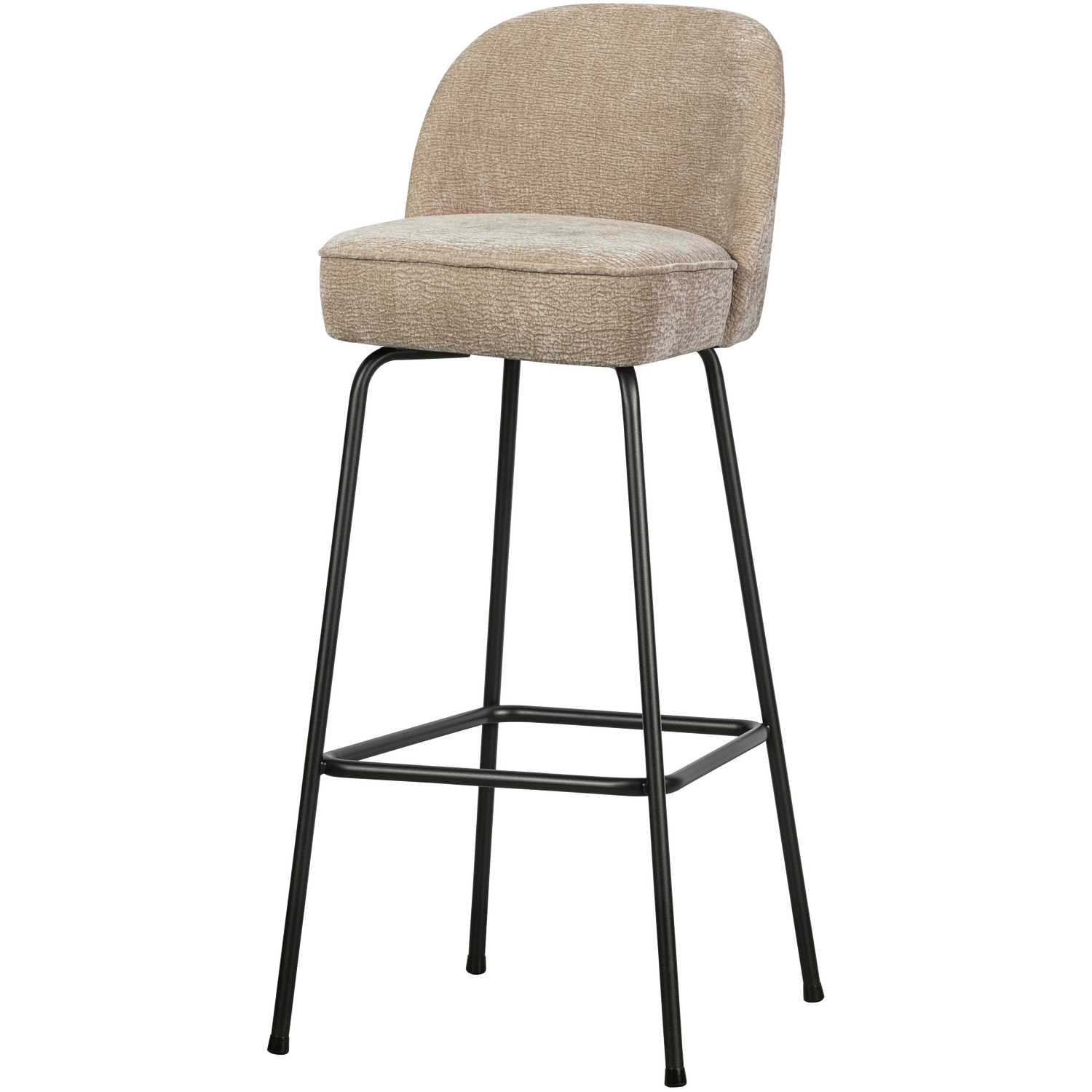 WOOOD scaun bar VOGUE BARSTOOL 80CM 3D CHENILLE | 100% Pes | Nisipiu | 103x50x55 cm