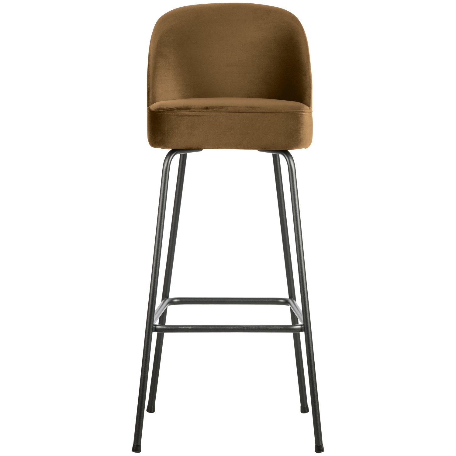 WOOOD scaun bar VOGUE BARSTOOL 80CM VELVET | 100% Pes | Galben | 103x50x55 cm