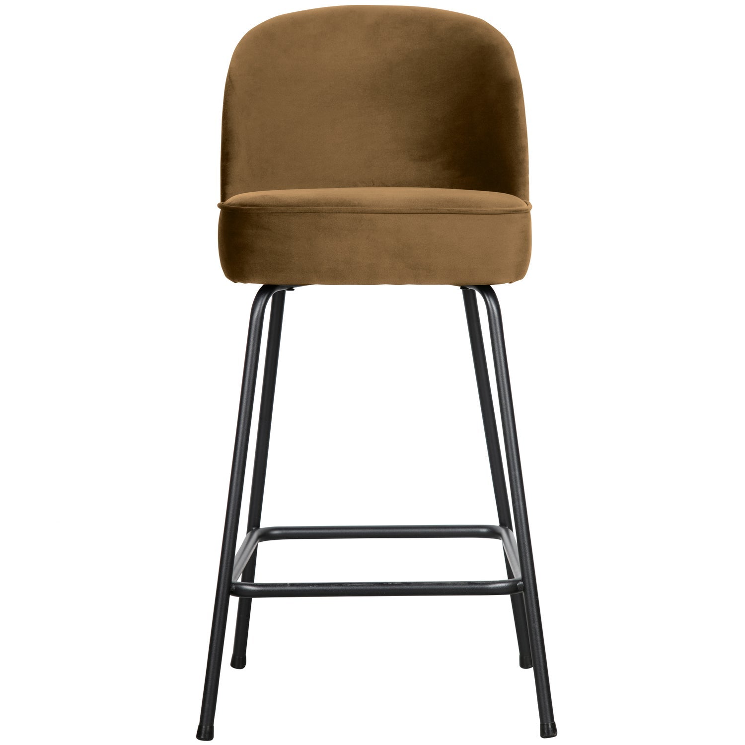 WOOOD scaun bar VOGUE BARSTOOL 65CM VELVET | 100% Pes | Galben | 89x50x55 cm