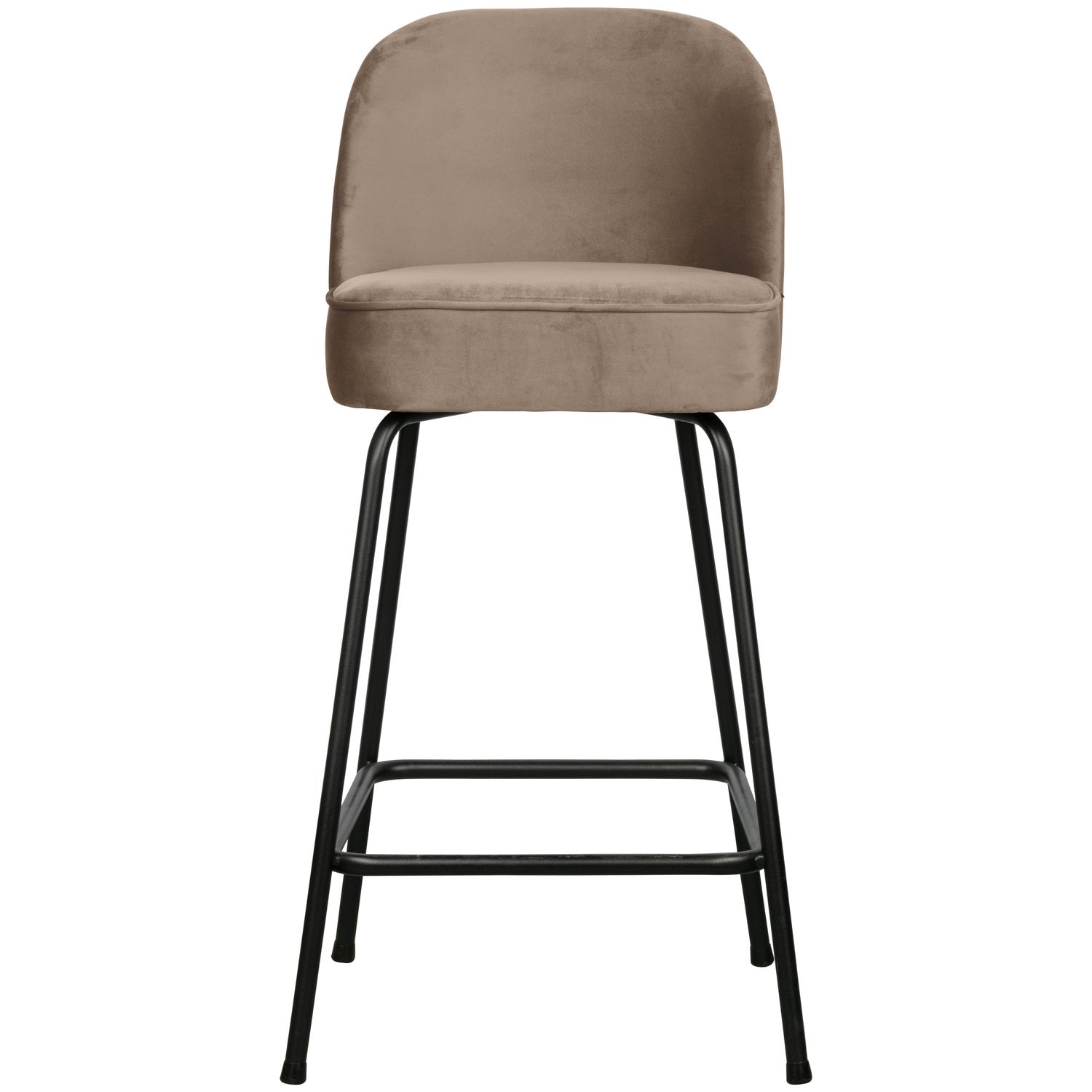 WOOOD scaun bar VOGUE BARSTOOL 65CM VELVET | 100% Pes | Kaki | 89x50x55 cm