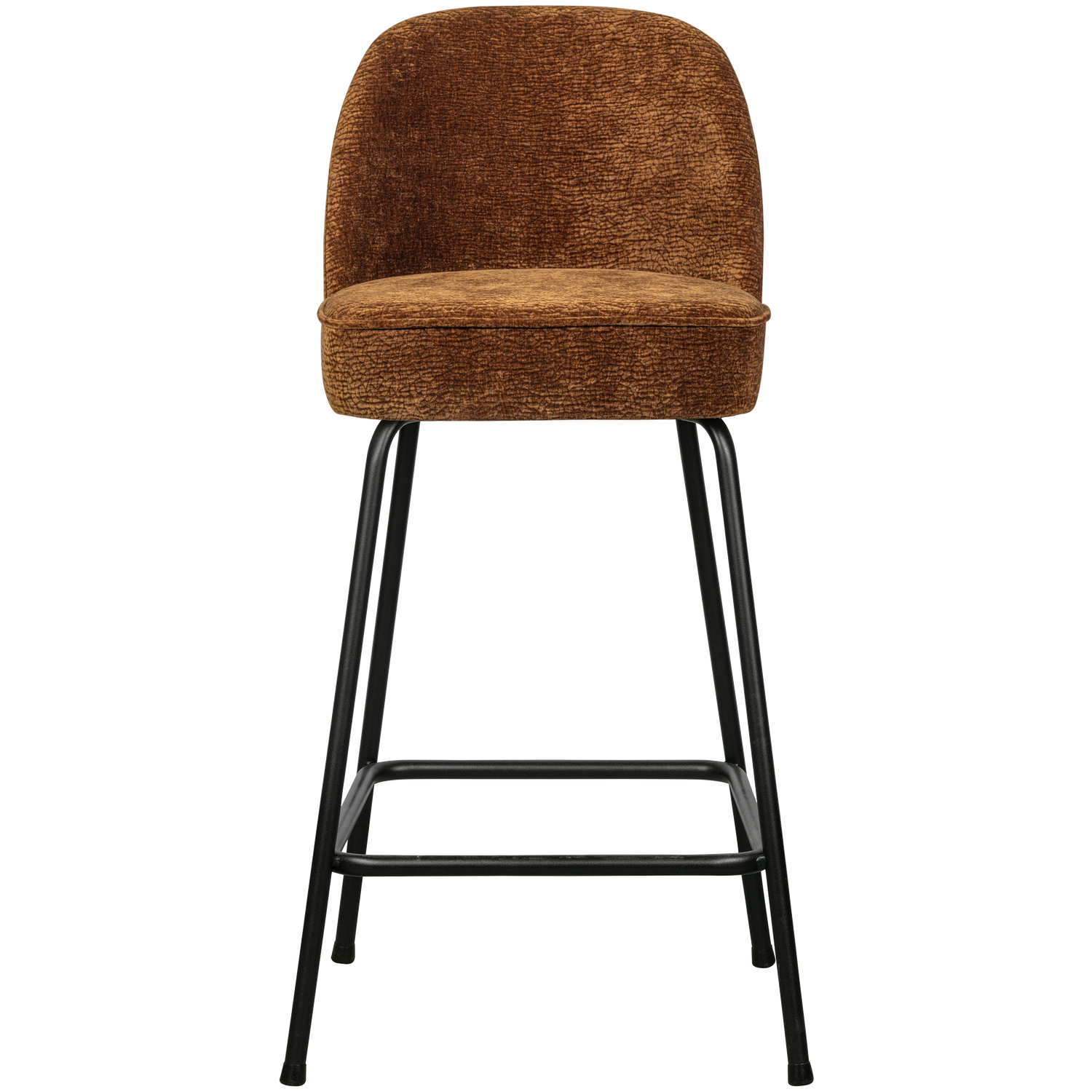 WOOOD scaun bar VOGUE BARSTOOL 65CM 3D CHENILLE MID | 100% Pes | Maro | 89x50x55 cm