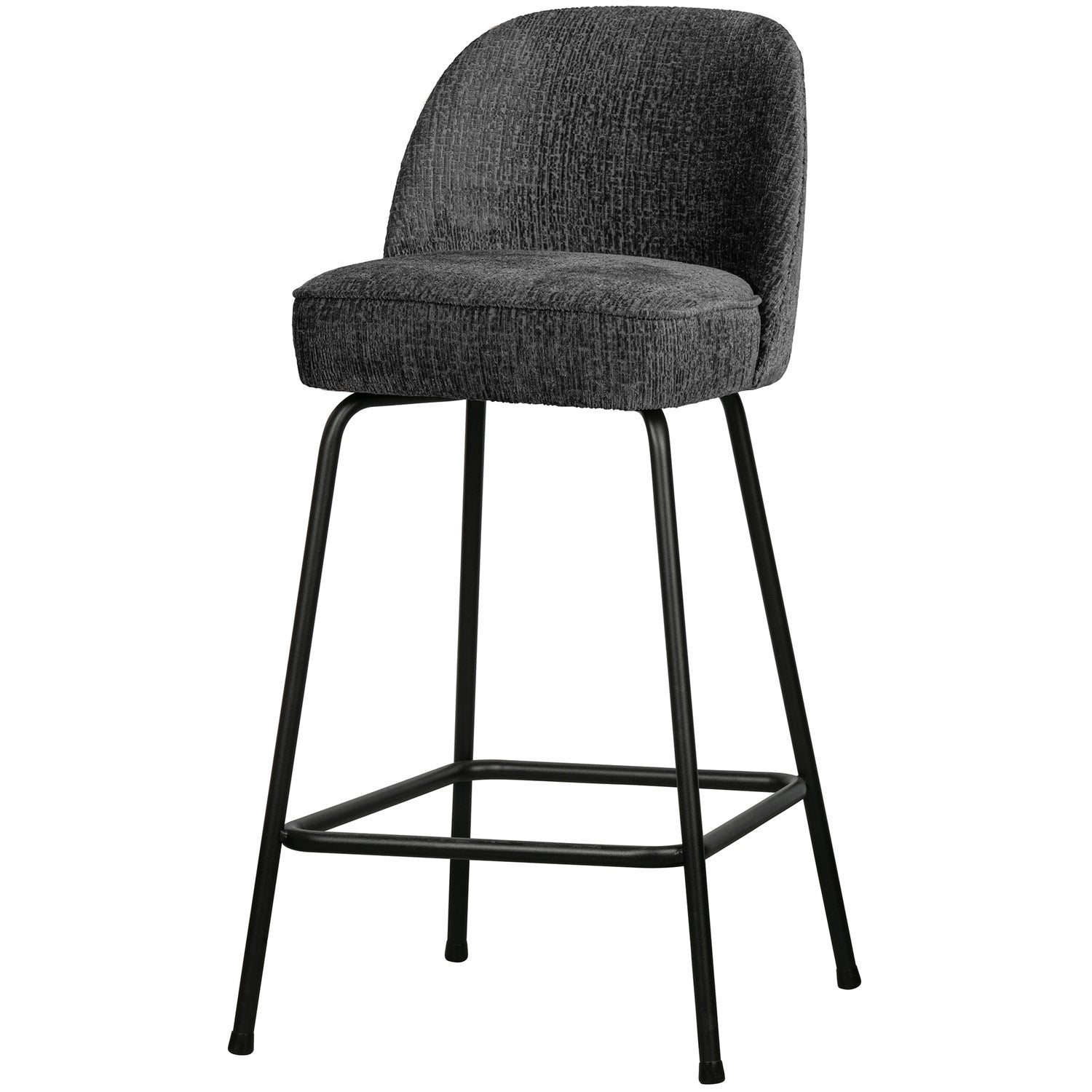 WOOOD scaun bar VOGUE BARSTOOL 65CM STRUCTURE VELVET MOUNTAIN | 100% Pes | Mountain | 89x50x55 cm