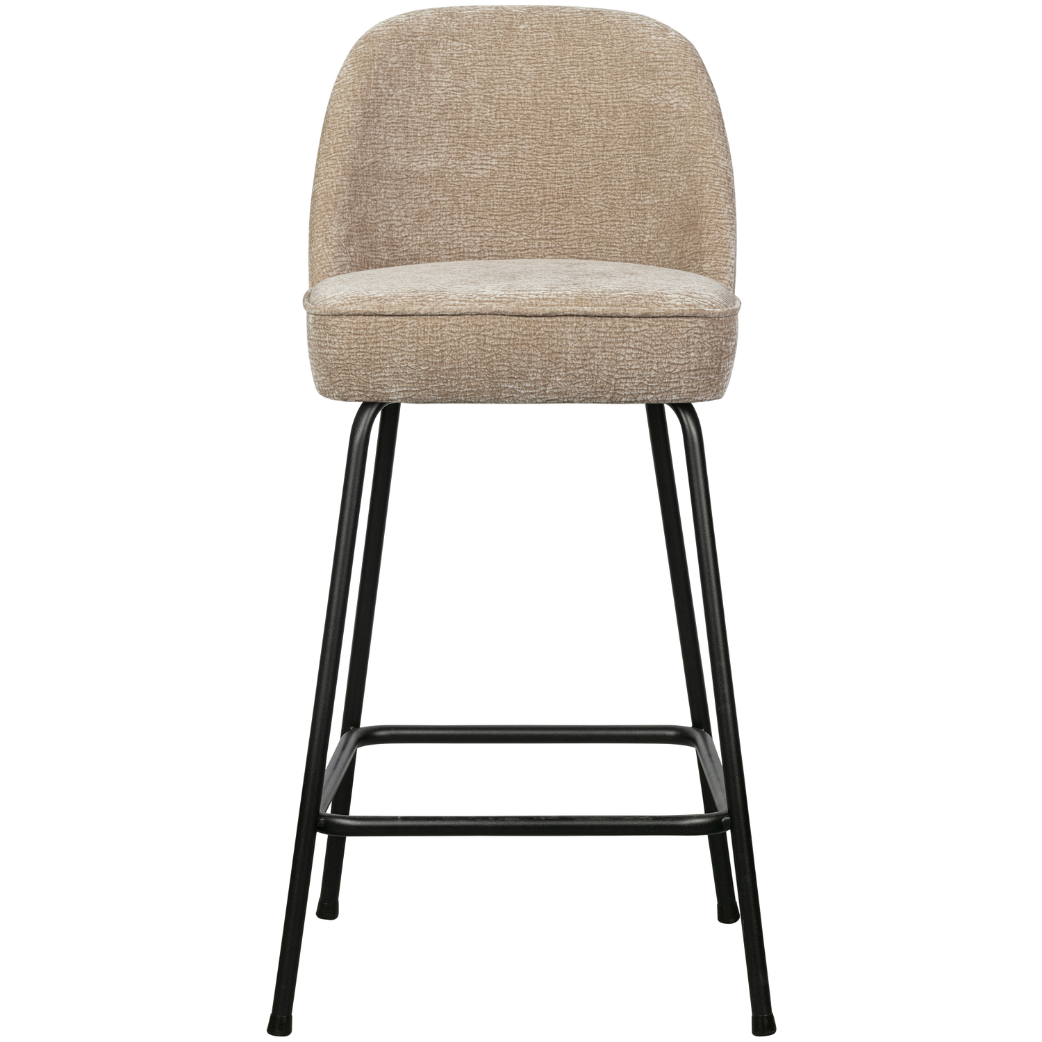 WOOOD scaun bar VOGUE BARSTOOL 65CM 3D CHENILLE | 100% Pes | Nisipiu | 89x50x55 cm