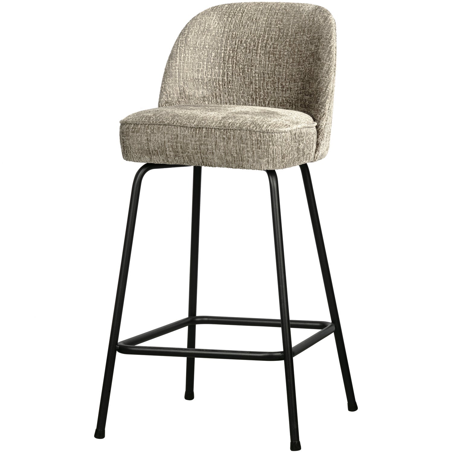 WOOOD scaun bar VOGUE BARSTOOL 65CM STRUCTURE VELVET WHEATFIELD | 100% Pes | Wheatfield | 89x50x55 cm