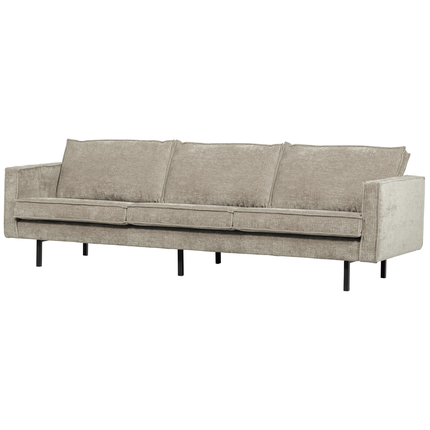 RODEO SOFA 3-SEATER RIB FABRIC DARK SAND