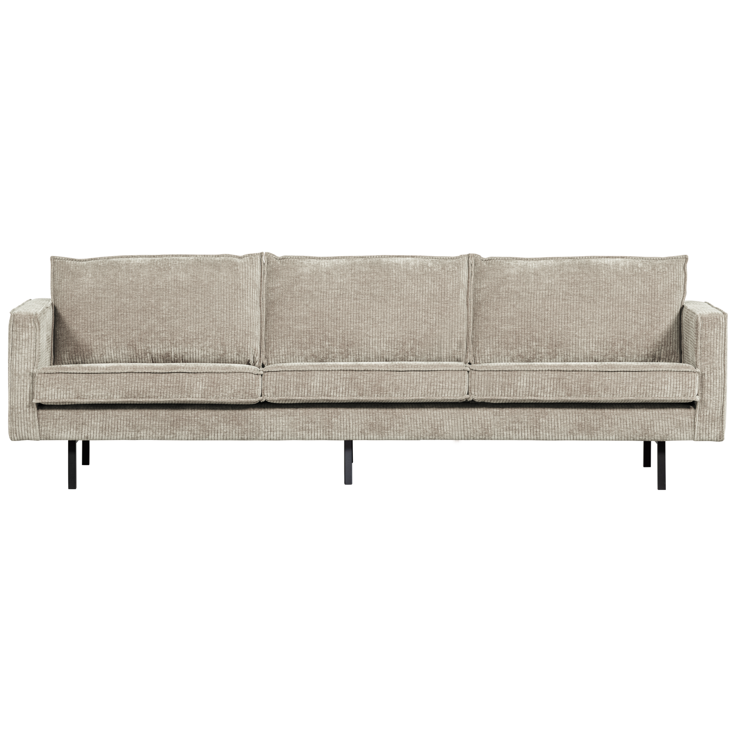 RODEO SOFA 3-SEATER RIB FABRIC DARK SAND