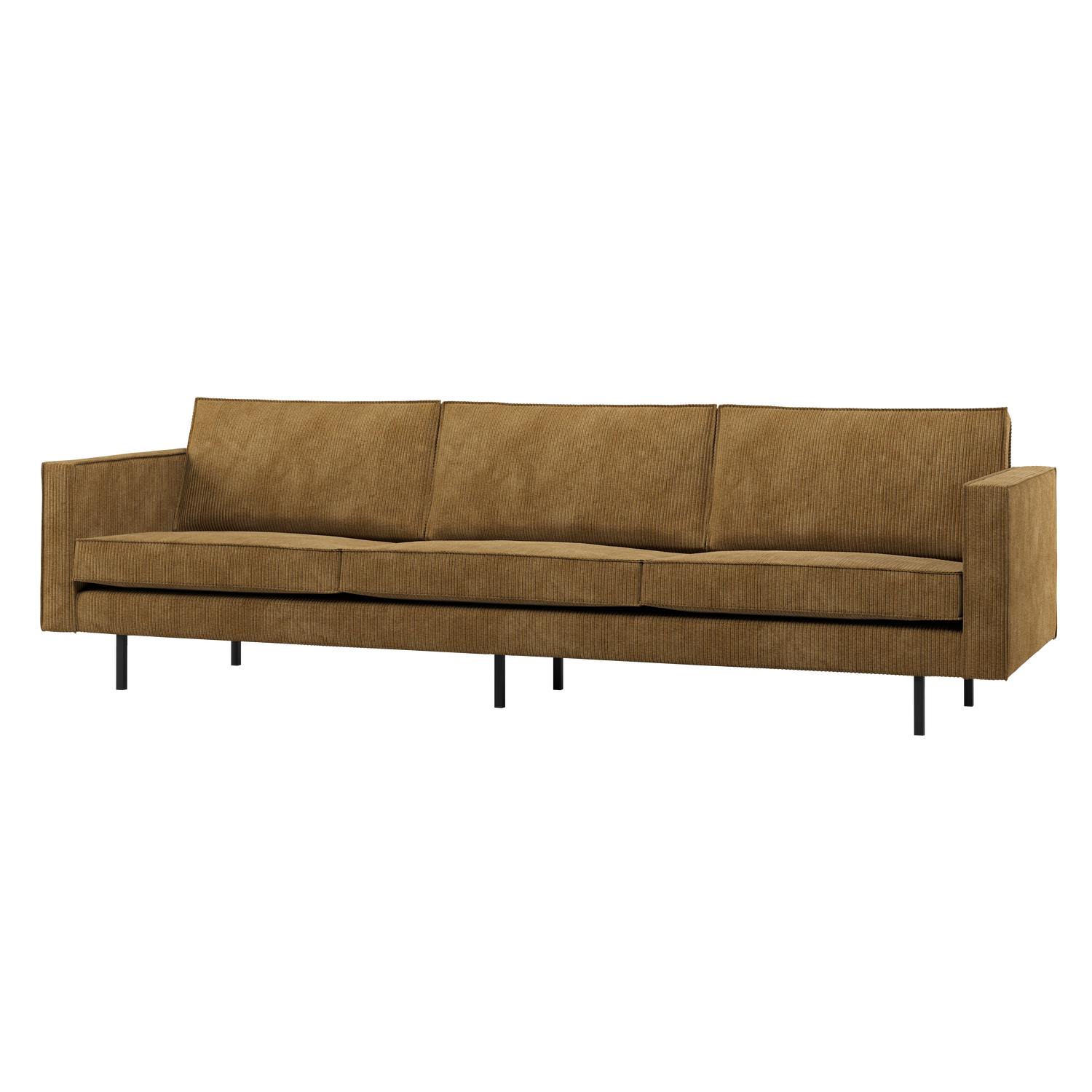 WOOOD canapea 3 locuri RODEO | 100% Pes | Galben | 85x277x86 cm