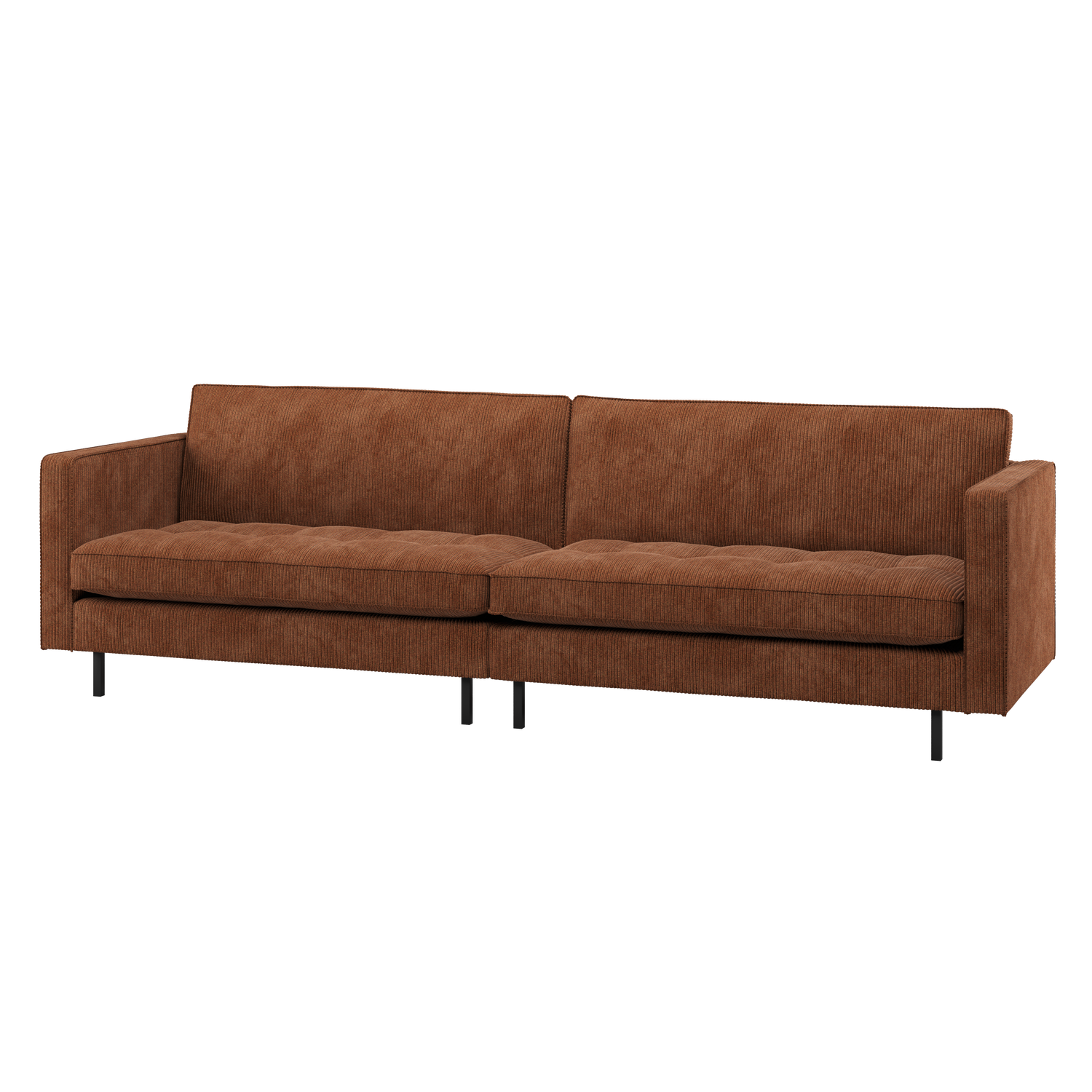 WOOOD canapea 3 locuri RODEO CLASSIC | 100% Pes | Maro | 83x275x88 cm