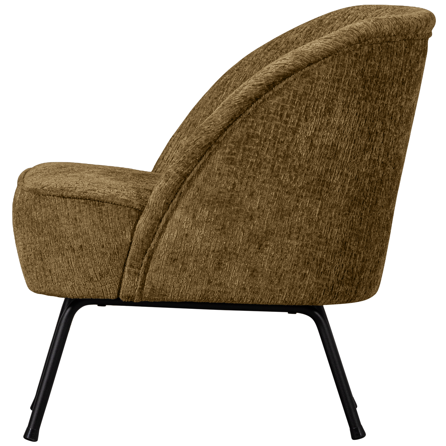 WOOOD fotoliu VOGUE ARMCHAIR STRUCTURE VELVET BRASS | 100% Pes | Brass | 69x57x70 cm