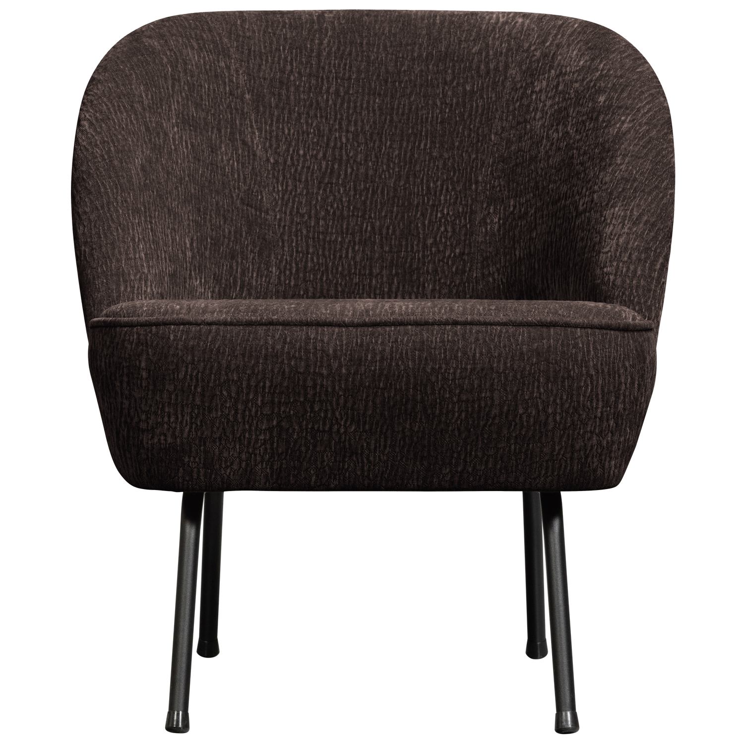 WOOOD fotoliu VOGUE ARMCHAIR 3D CHENILLE DARK | 100% Pes | Maro inchis | 69x57x70 cm