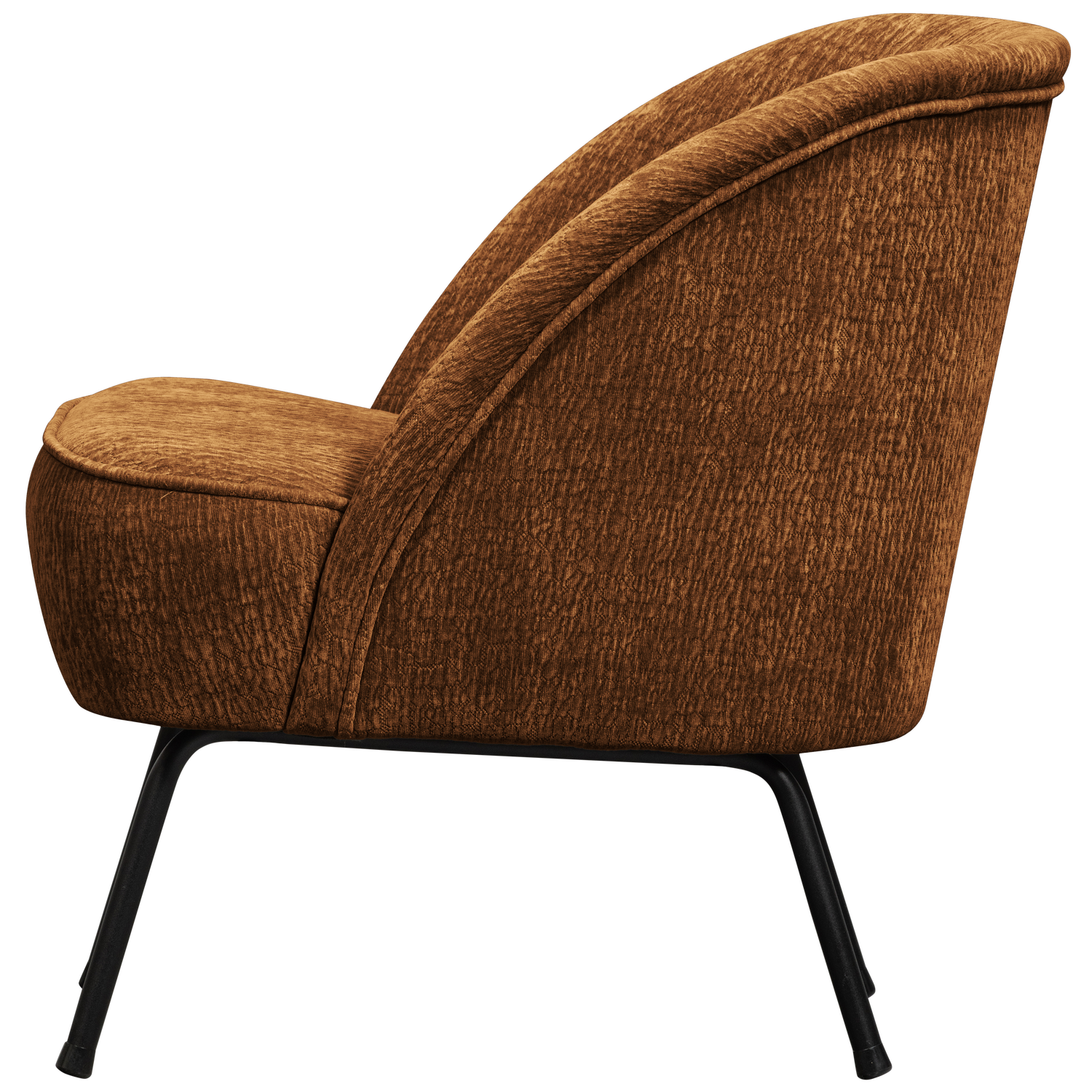 WOOOD fotoliu VOGUE ARMCHAIR 3D CHENILLE MID | 100% Pes | Maro | 69x57x70 cm