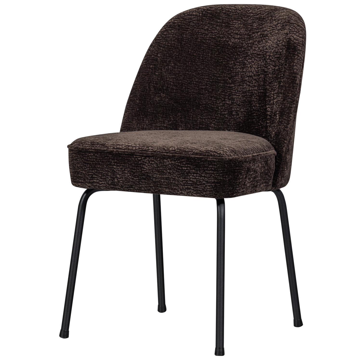 WOOOD scaun dining VOGUE | 100% Pes | Maro inchis | 83x50x57 cm
