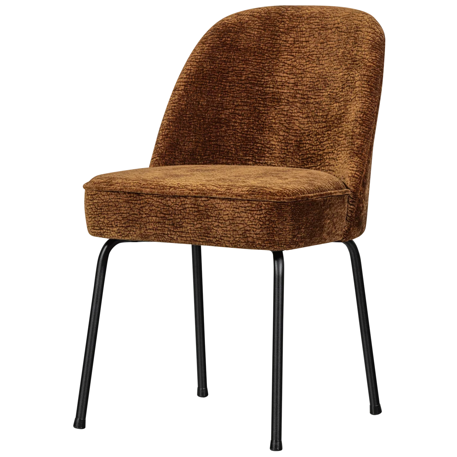 VOGUE DINING CHAIR 3D CHENILLE MID BROWN