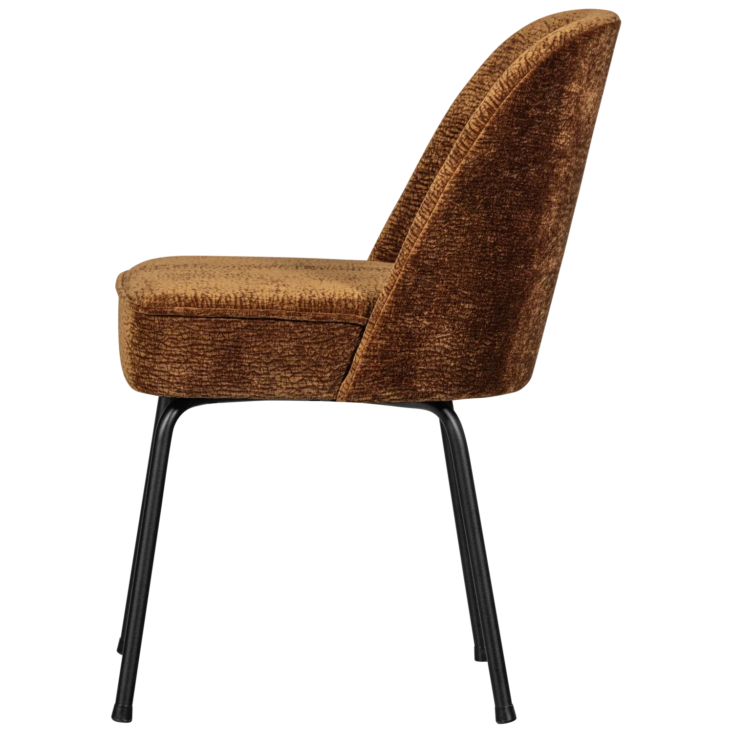 VOGUE DINING CHAIR 3D CHENILLE MID BROWN