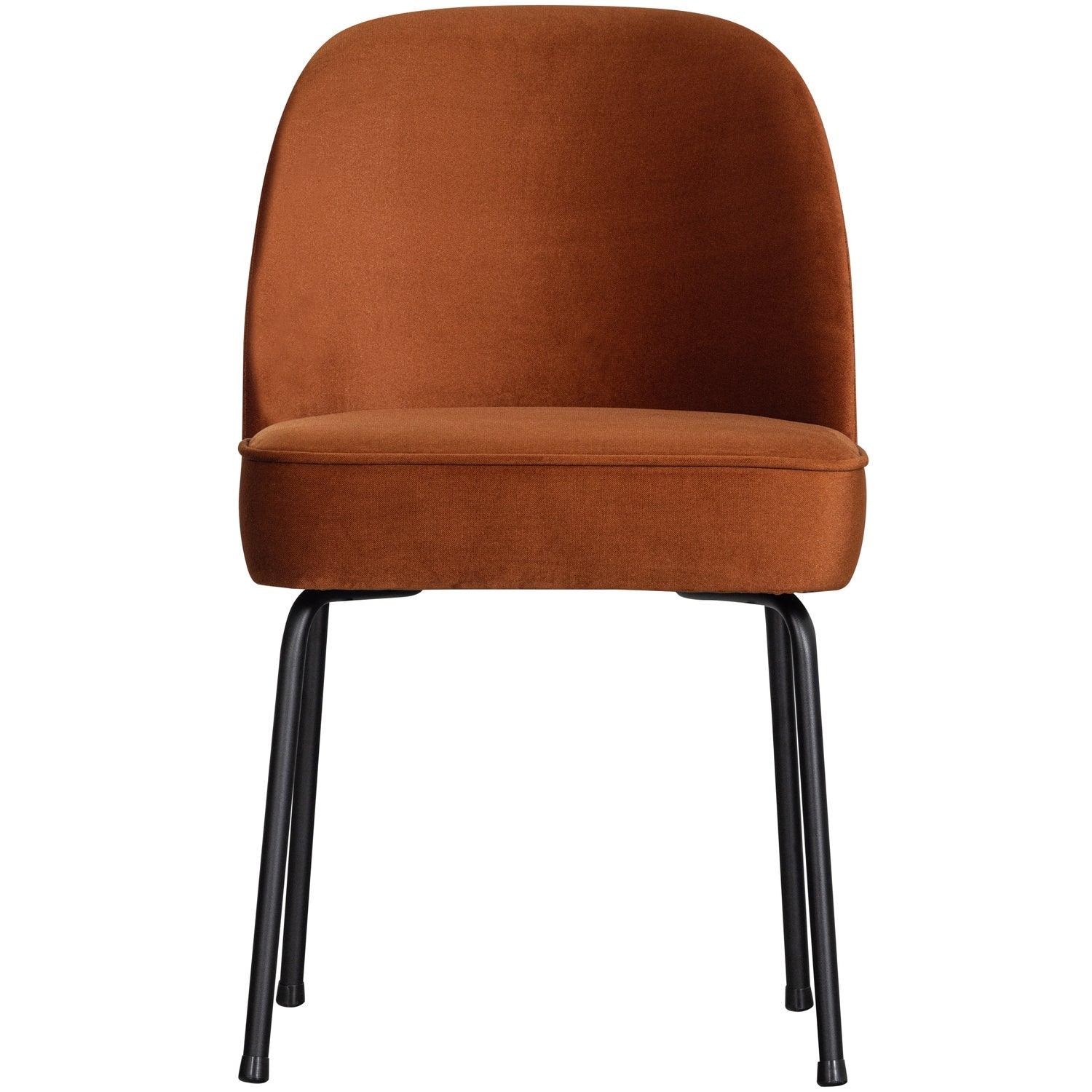 VOGUE DINING CHAIR VELVET RUST