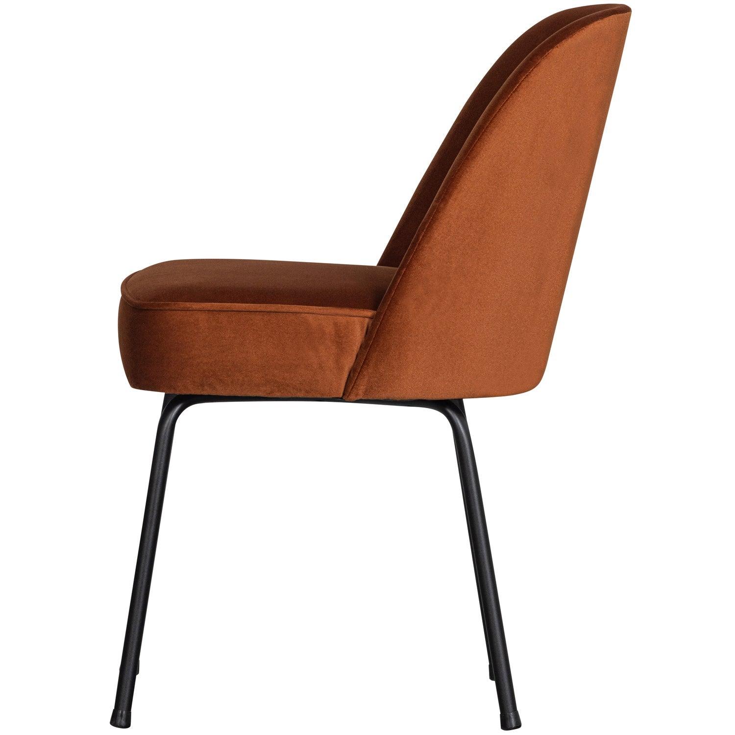 VOGUE DINING CHAIR VELVET RUST