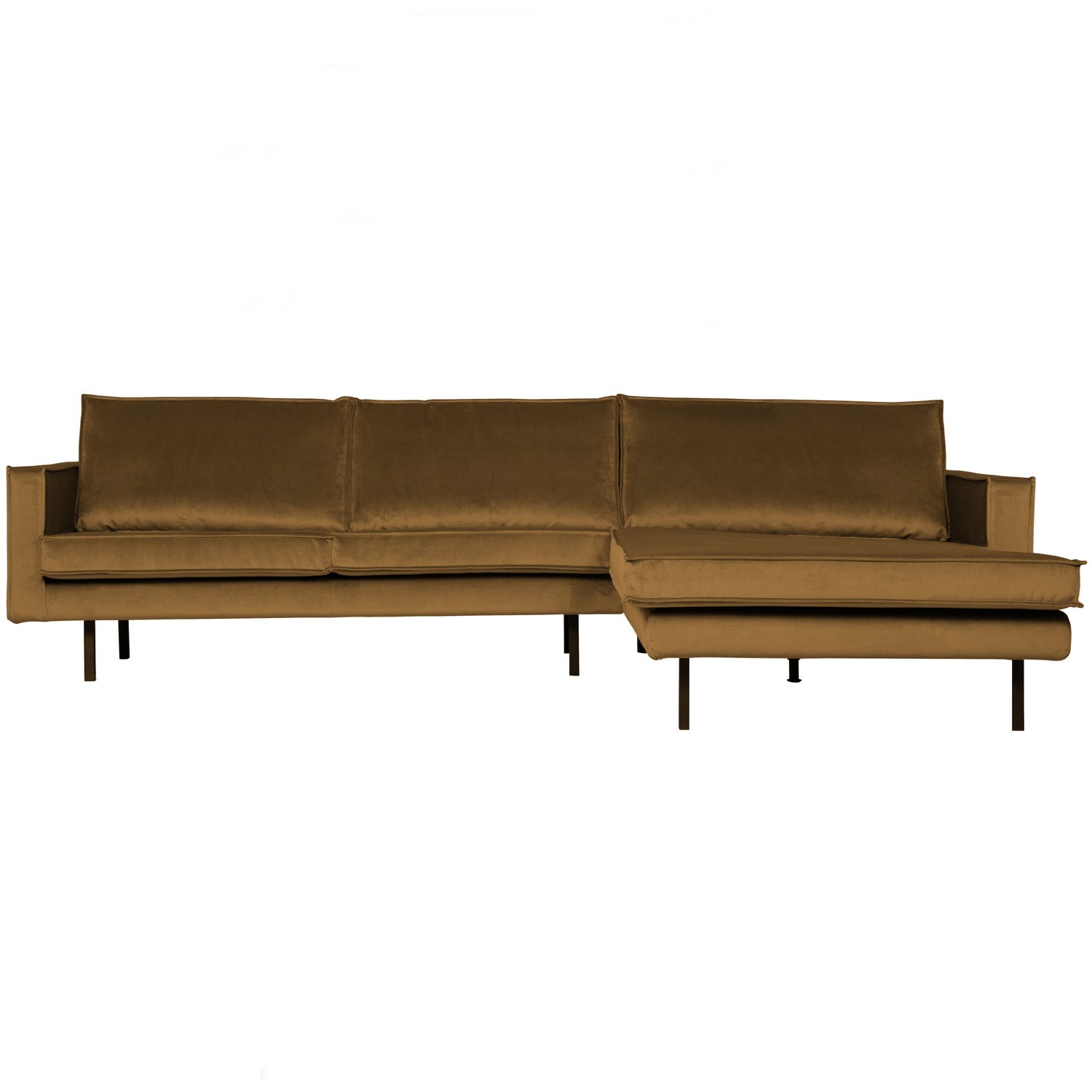 WOOOD canapea colt RODEO CHAISE LONGUE | 100% Pes | Galben | 85x300x155 cm