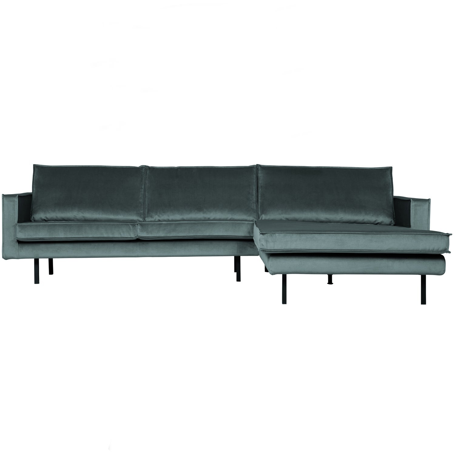 WOOOD canapea colt RODEO CHAISE LONGUE | 100% Pes | Turcoaz | 85x300x155 cm