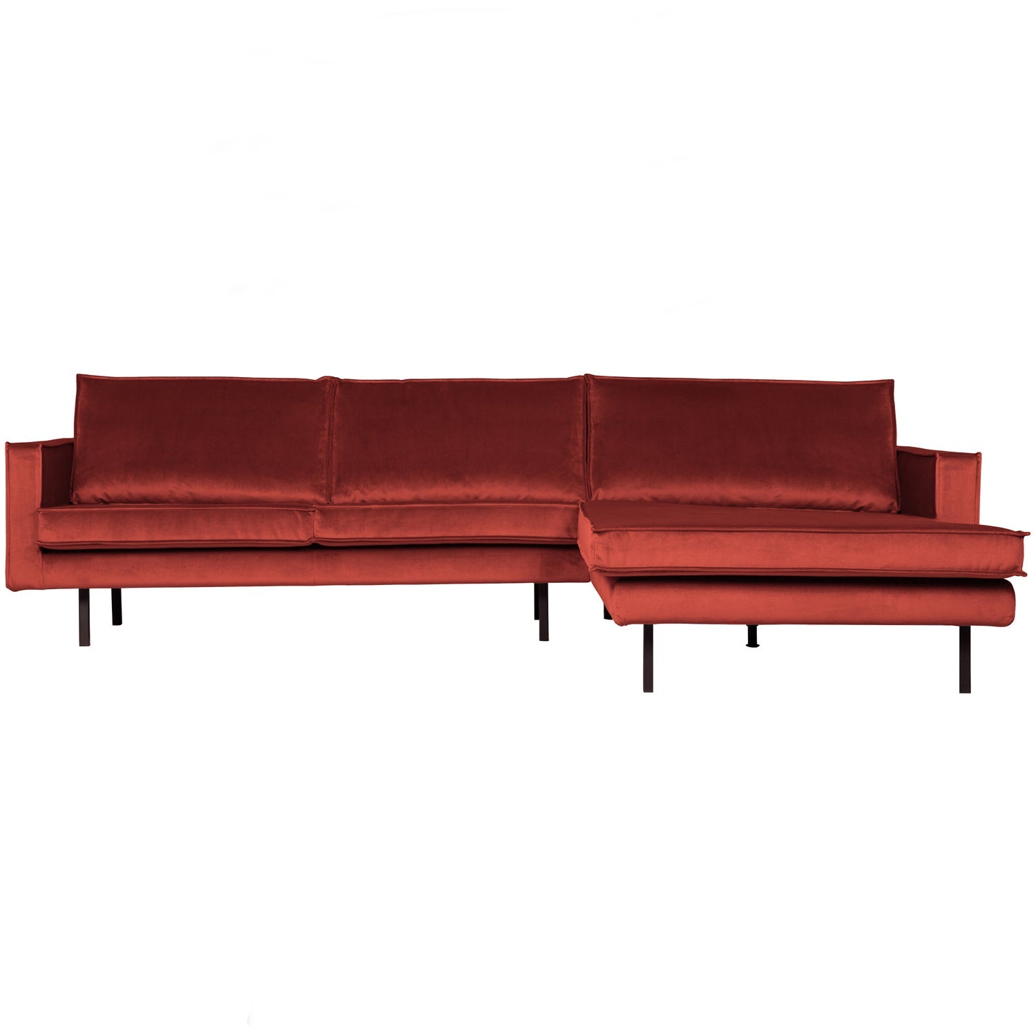 WOOOD canapea colt RODEO CHAISE LONGUE | 100% Pes | Maro | 85x300x155 cm
