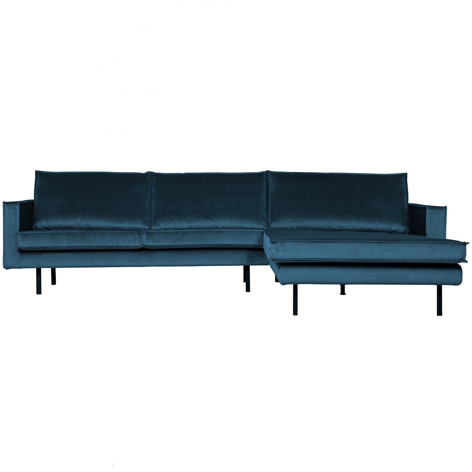 WOOOD canapea colt RODEO CHAISE LONGUE | 100% Pes | Albastru | 85x300x155 cm