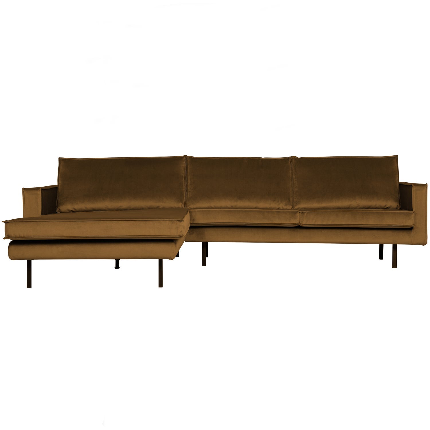 WOOOD canapea colt RODEO CHAISE LONGUE | 100% Pes | Galben | 85x300x155 cm