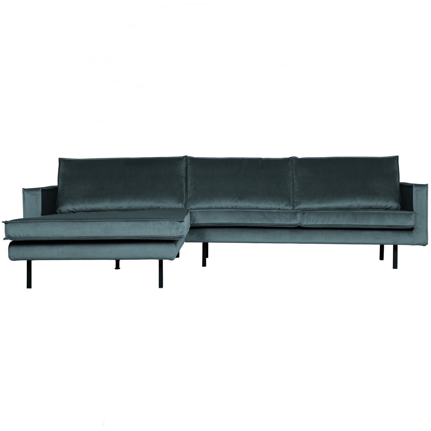 WOOOD canapea colt RODEO CHAISE LONGUE | 100% Pes | Turcoaz | 85x300x155 cm