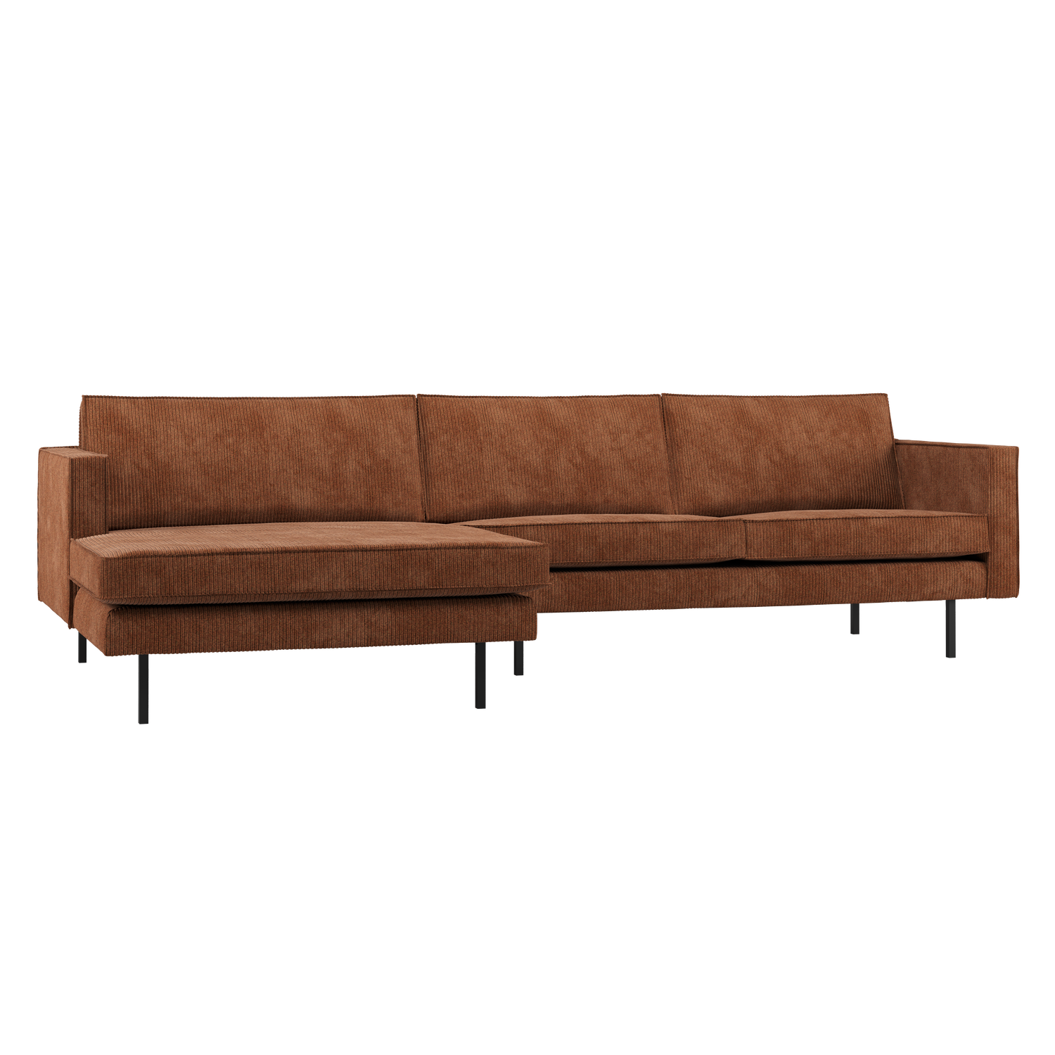 WOOOD canapea mare RODEO CHAISE LONGUE | 100% Pes | Maro | 85x300x155 cm