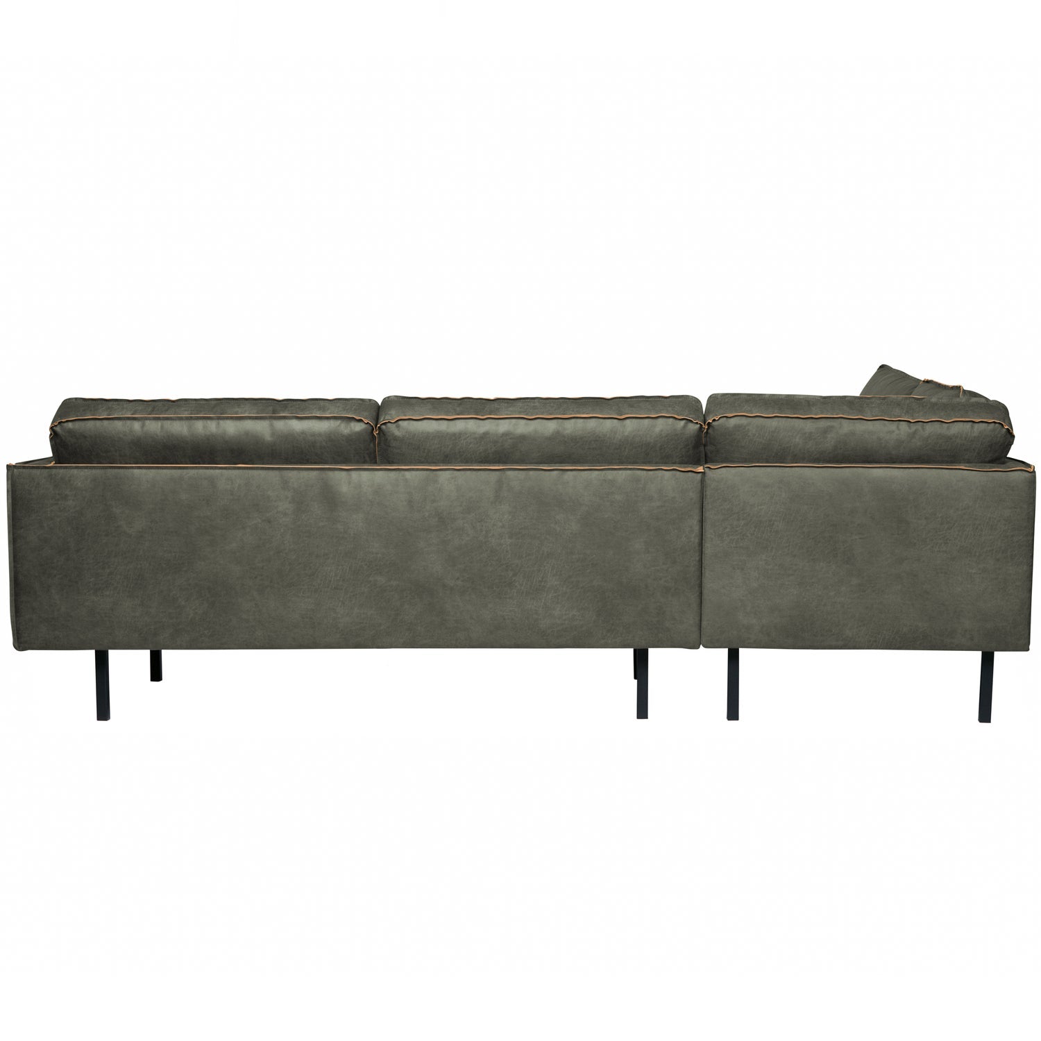 WOOOD canapea colt RODEO | Piele | Army | 85x266x213 cm