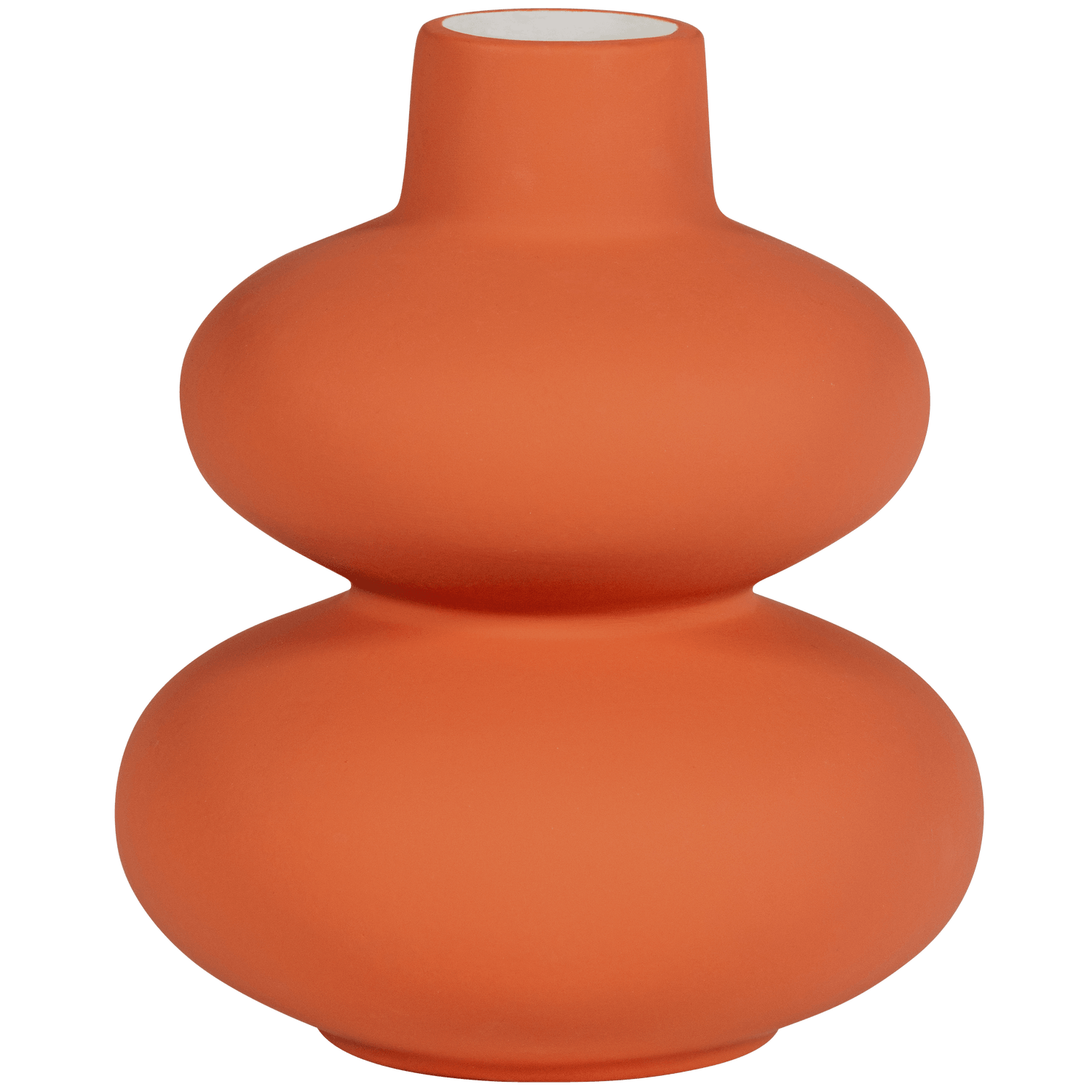 SENSUAL VASE CERAMIC 19CM BURNED ORANGE