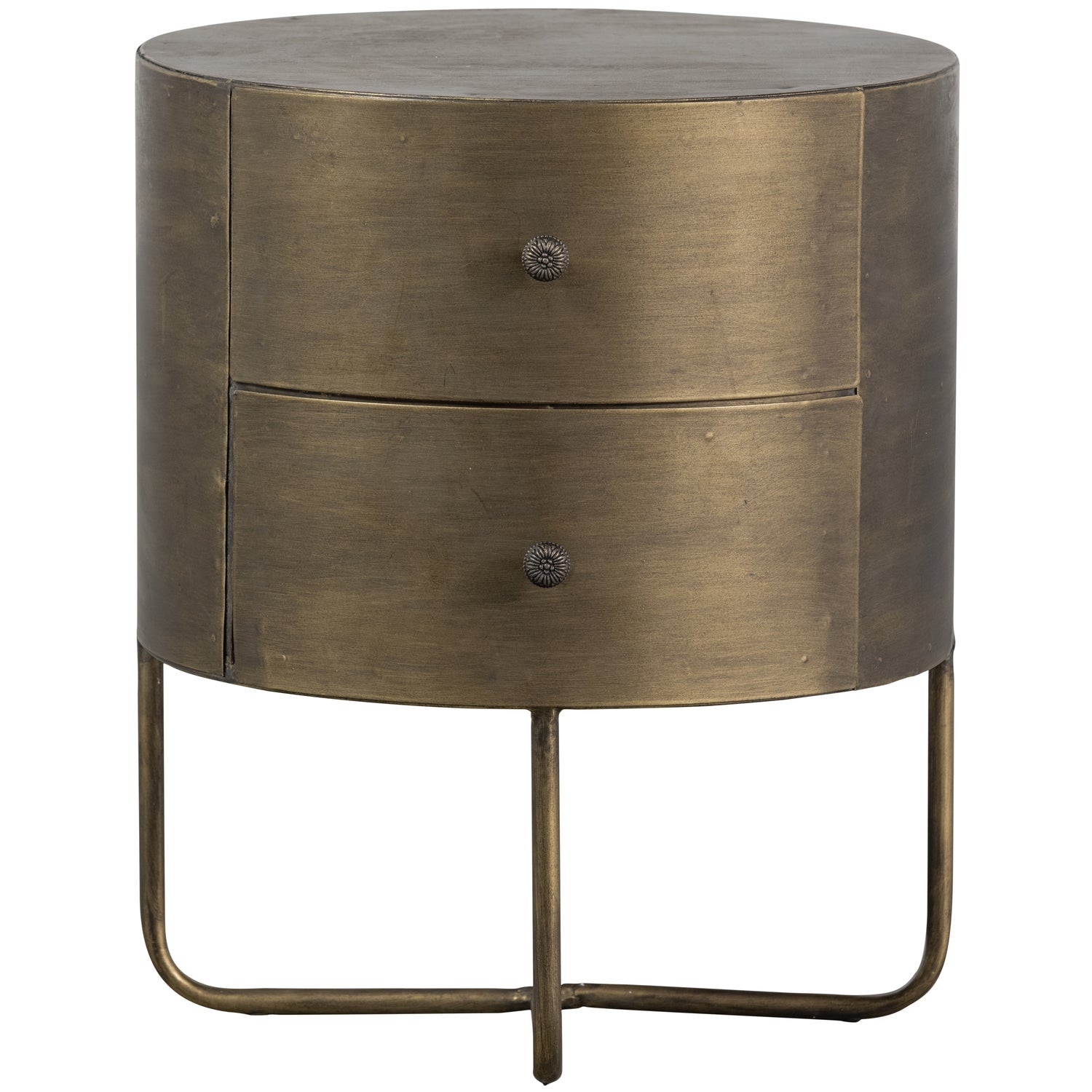 WOOOD comoda GLOSSY | Metal | Antique Brass | 48x39x39 cm