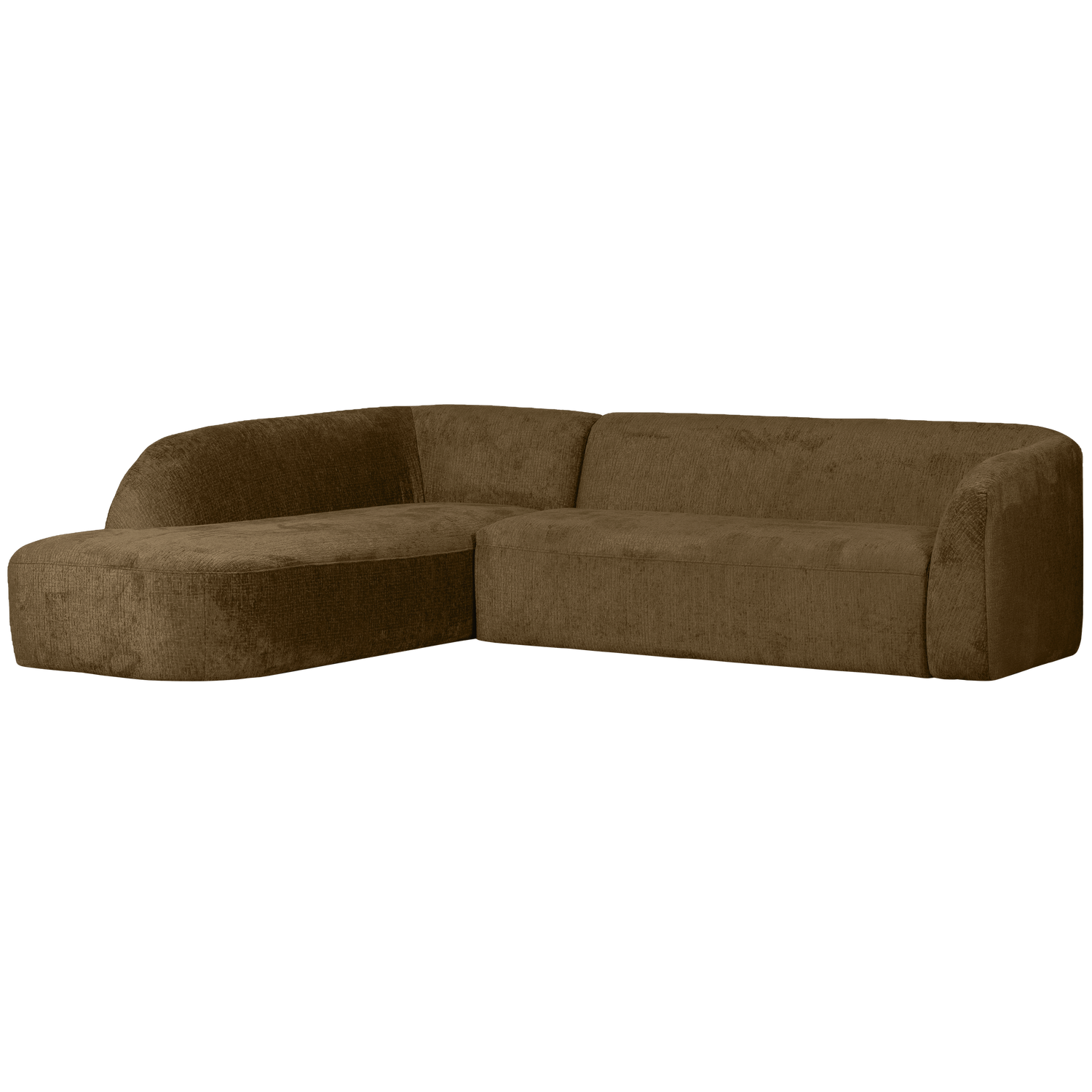 WOOOD canapea colt SLOPING | 100% Pes | Brass | 77x274x225 cm